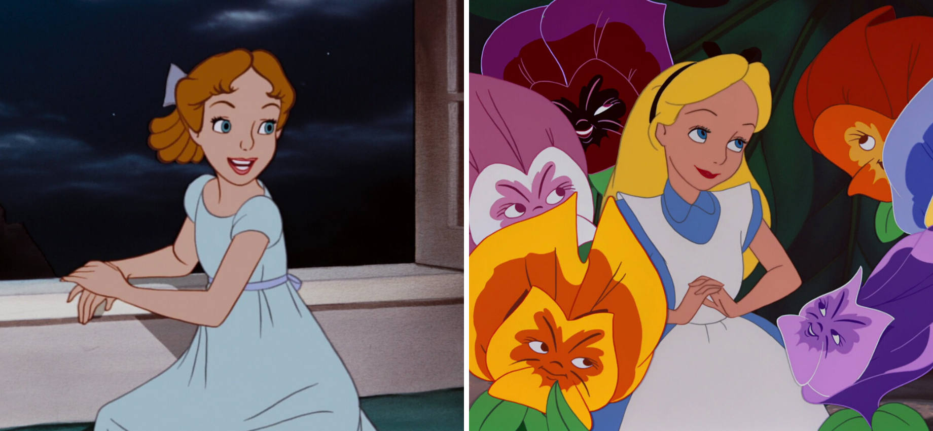 "Selfish" Female Disney Characters: Alice in Wonderland vs. Wendy Darling