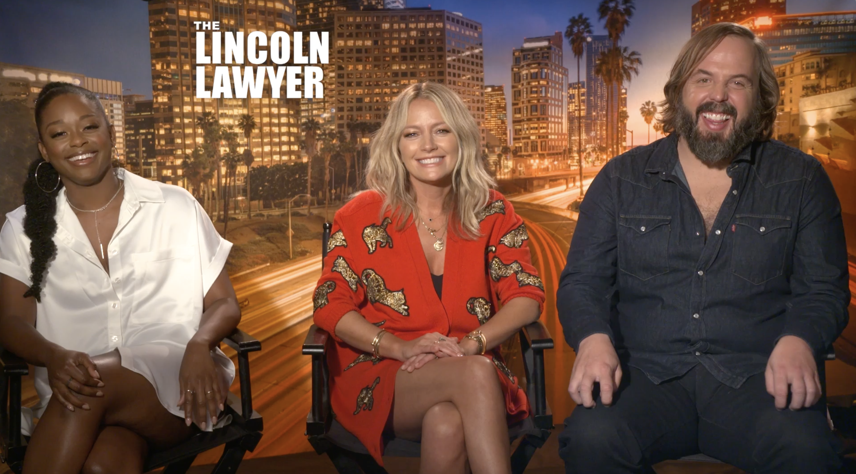 The Lincoln lawyer interviews Becki Newton Jazz Raycole & Angus Sampson