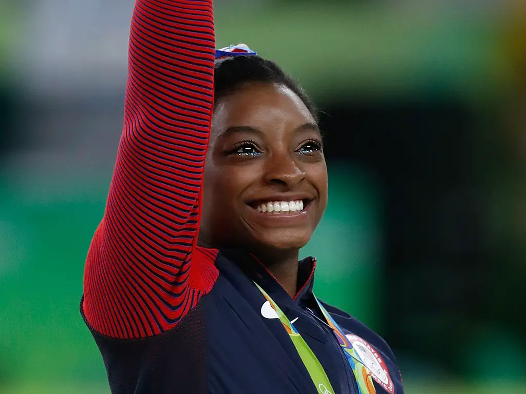 Rio de Janeiro - Simone Biles, ginasta dos Estados Unidos, durante final em que levou medalha de ouro na disputa por equipes feminina nos Jogos Olímpicos Rio 2016. (Fernando Frazão/Agência Brasil)
