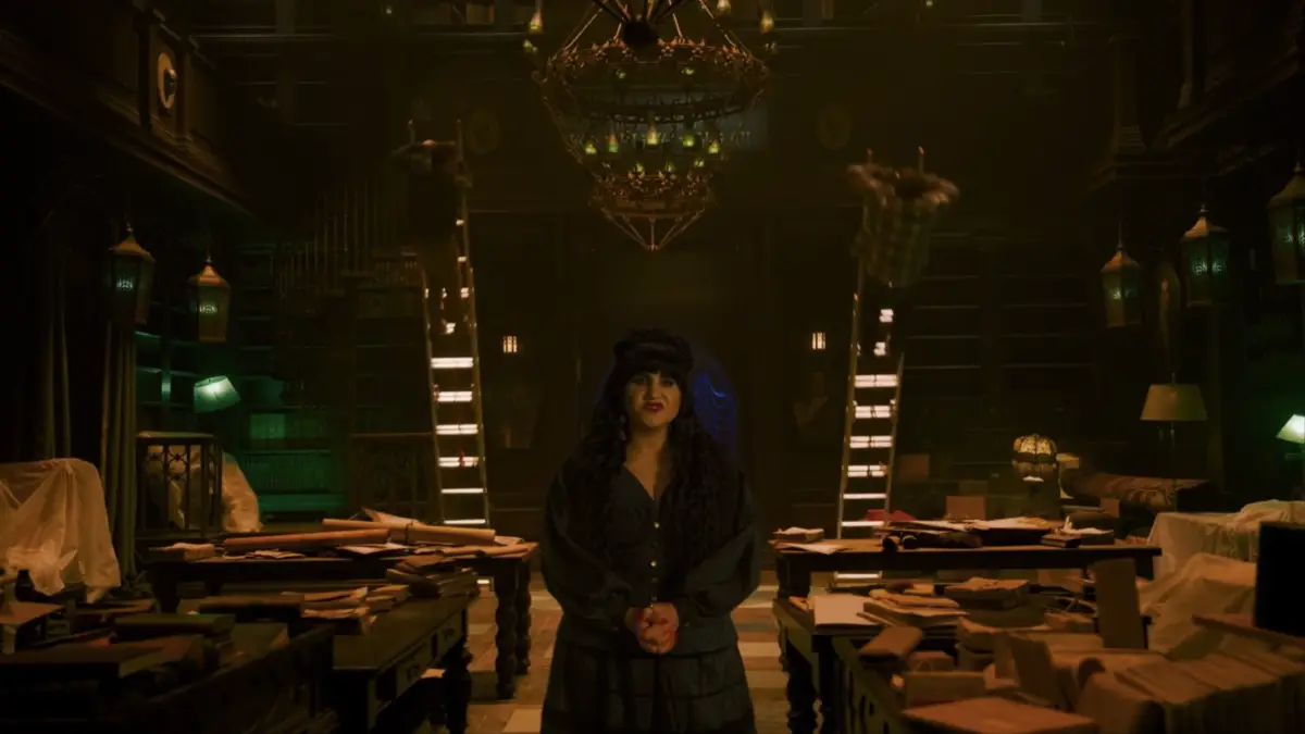 what we do in the shadows 4x02 nadja stands in a library
