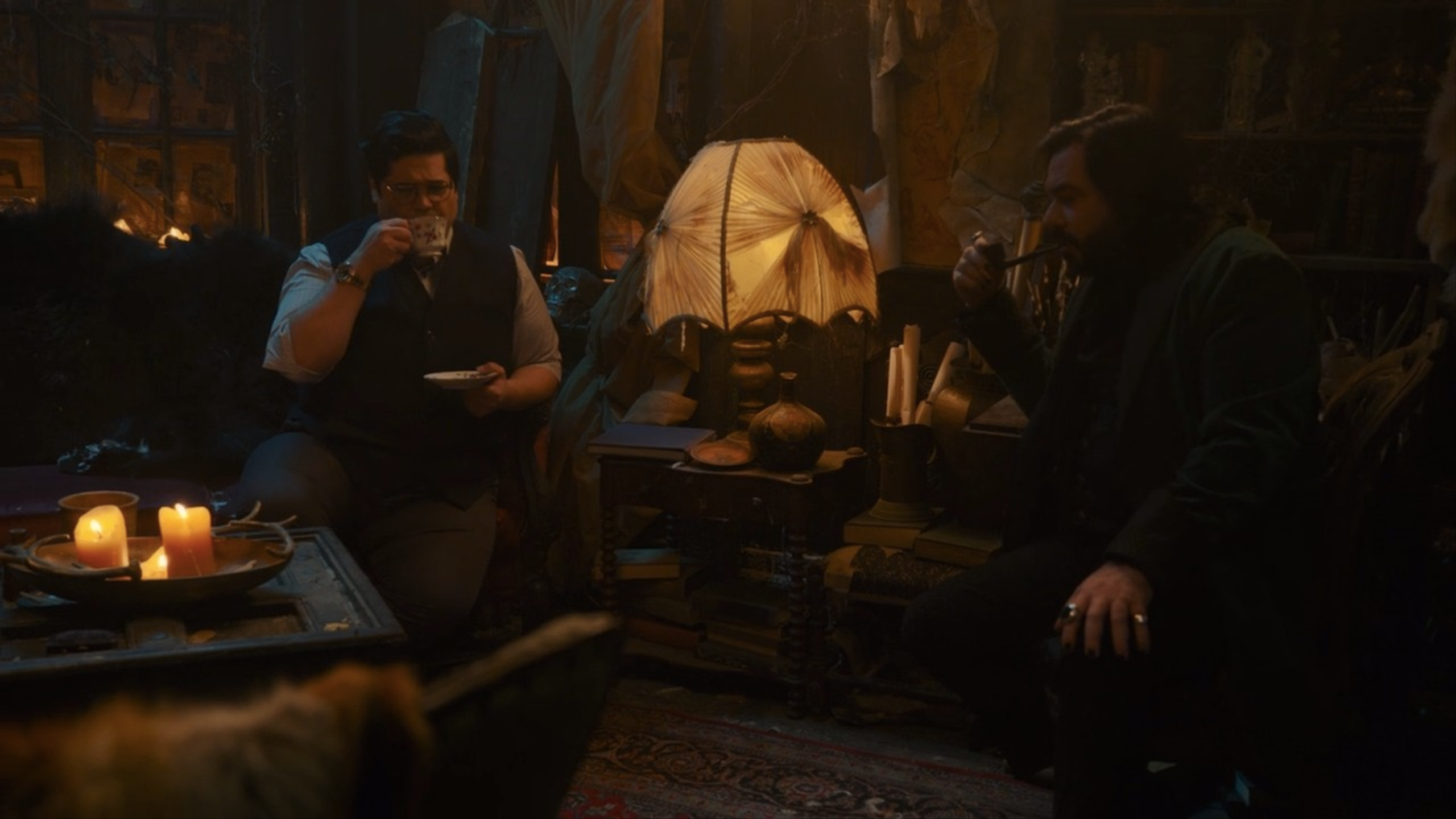 what we do in the shadows 4x10 guillermo and laszlo sip tea