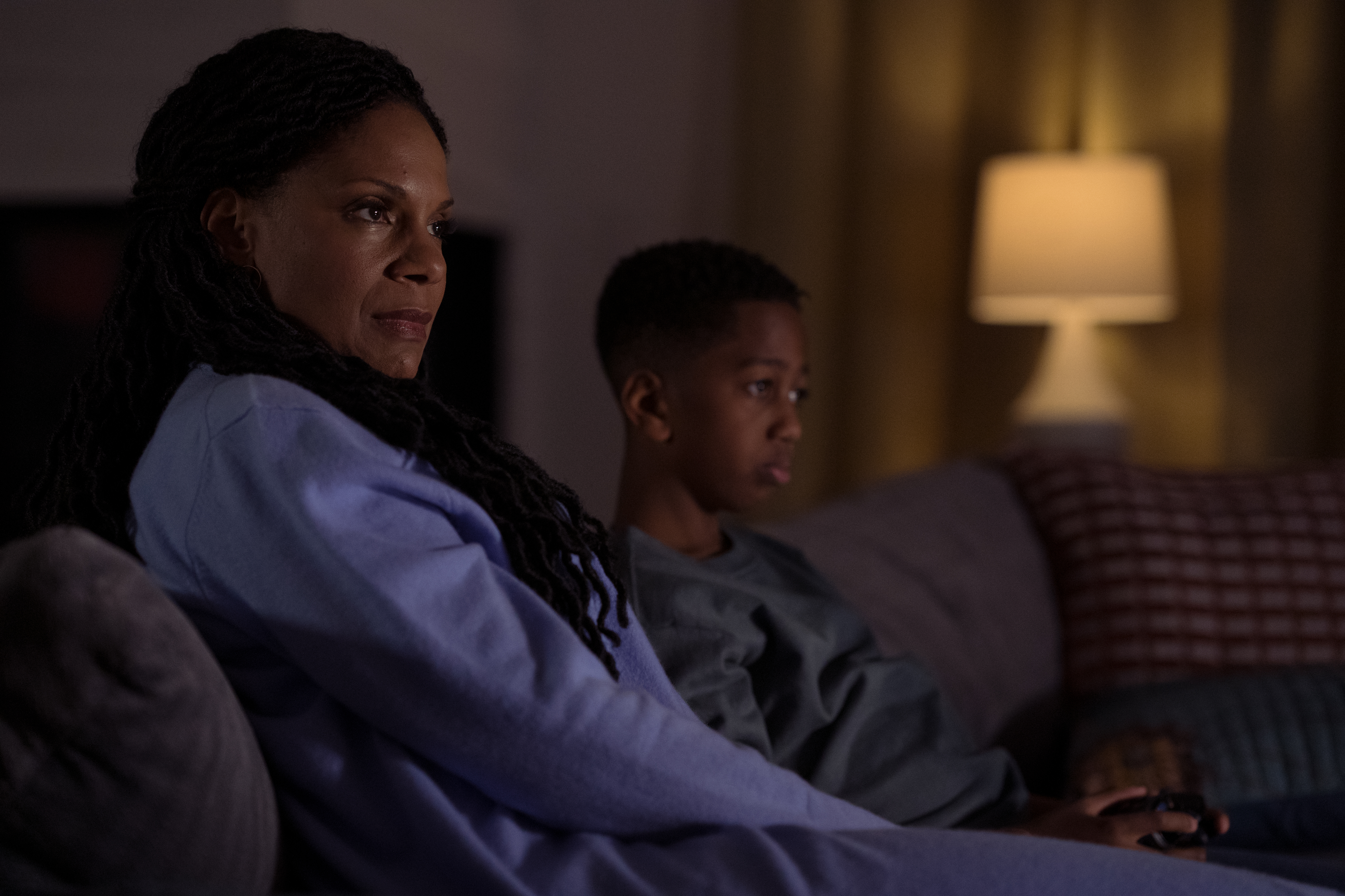 The Good Fight 6x05 "The End of Ginni" Audra McDonald as Liz Reddick and Che Tefari as Malcom in The Good Fight episode 5, Season 6 streaming on Paramount+, 2022. Photo Credit: Elizabeth Fisher/Paramount+.
