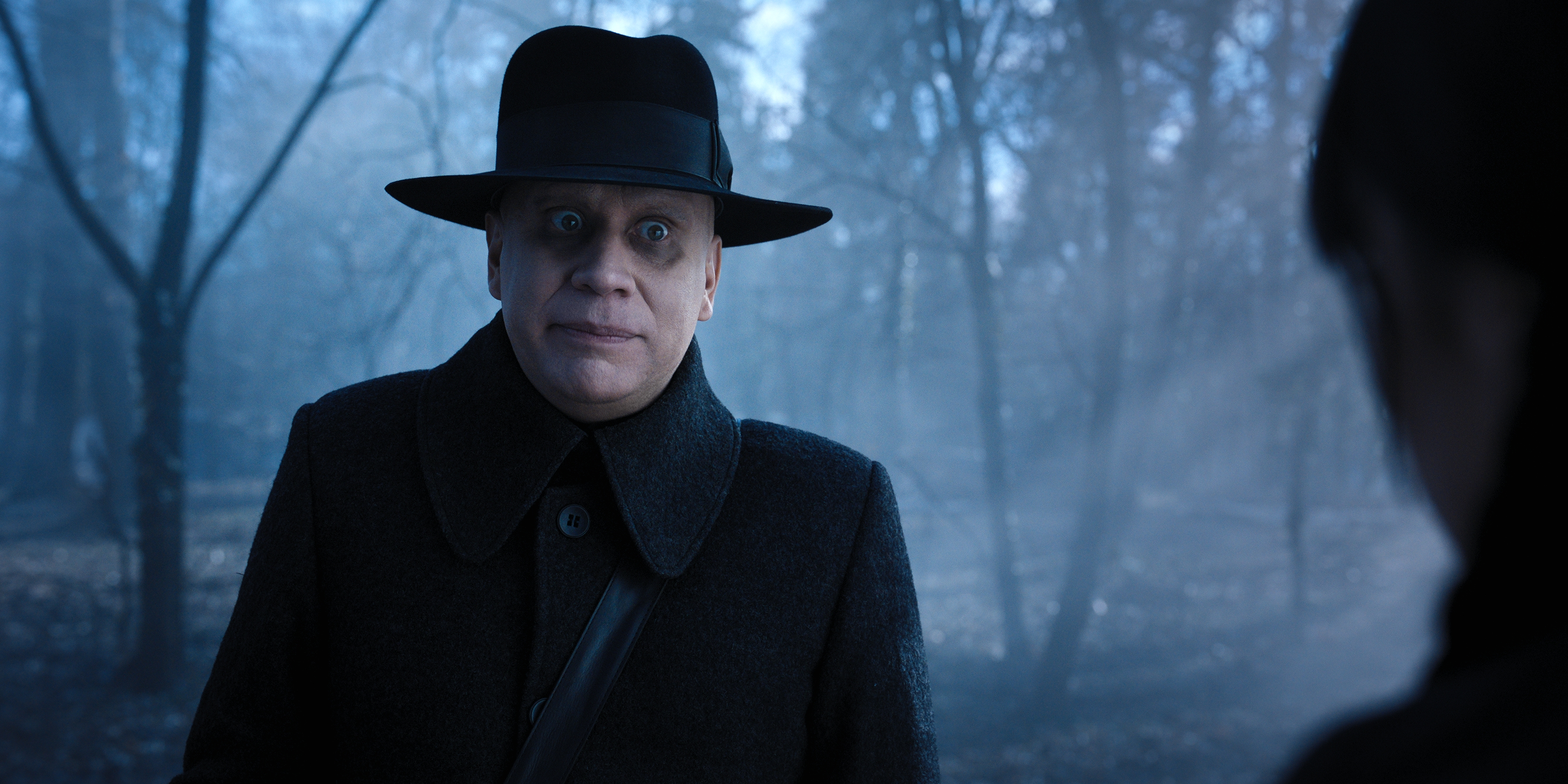 Fred Armisen who plays Uncle Fester in Wednesday on Netflix NYCC trailer
