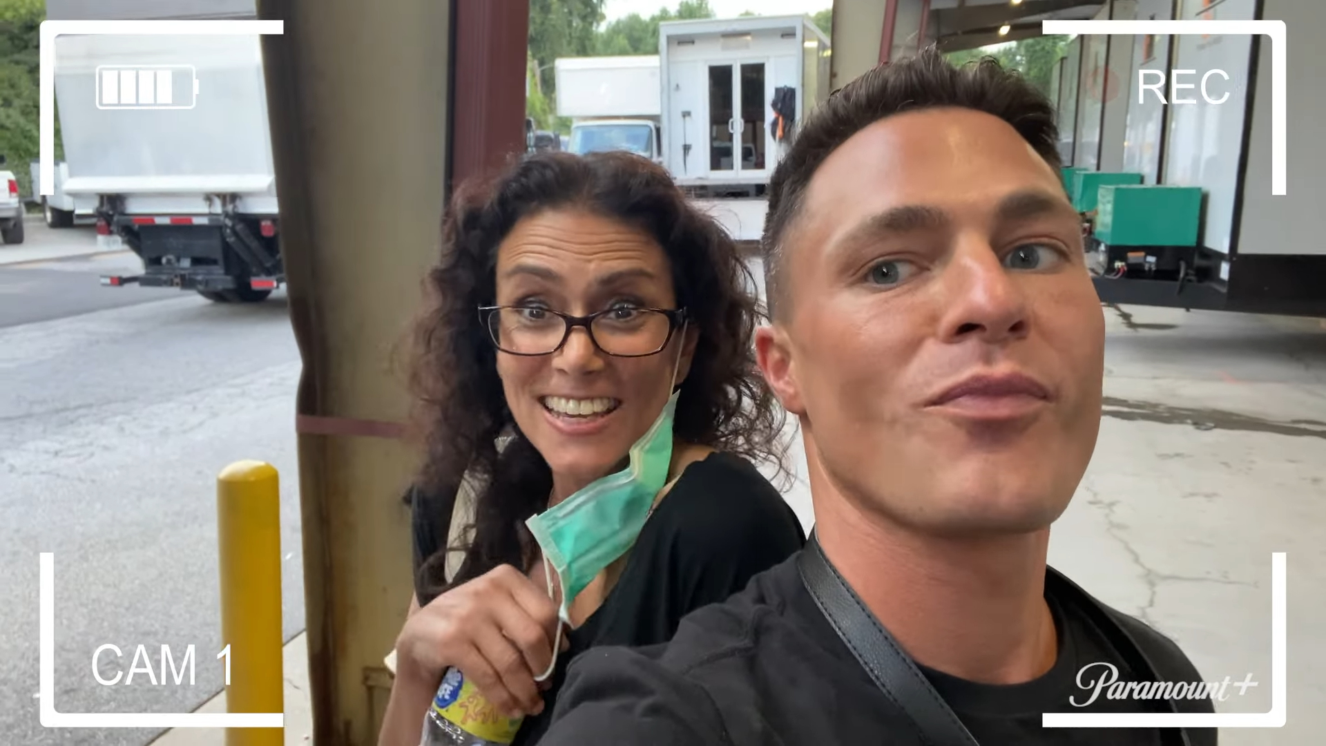 Melissa Ponzio and Colton Haynes from Teen Wolf: The Movie