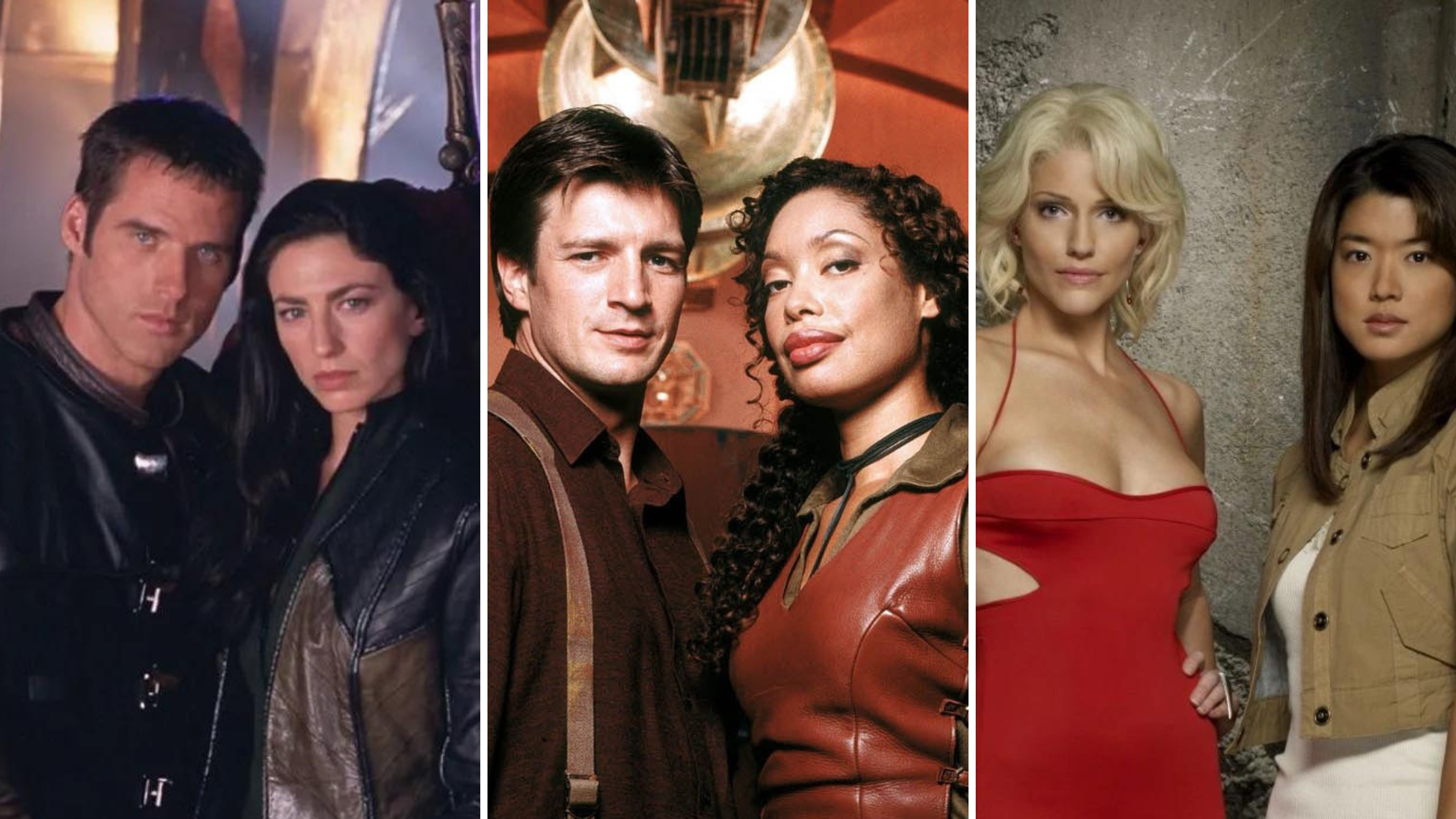 Farscape, Firefly and Battlestar Galactica collage