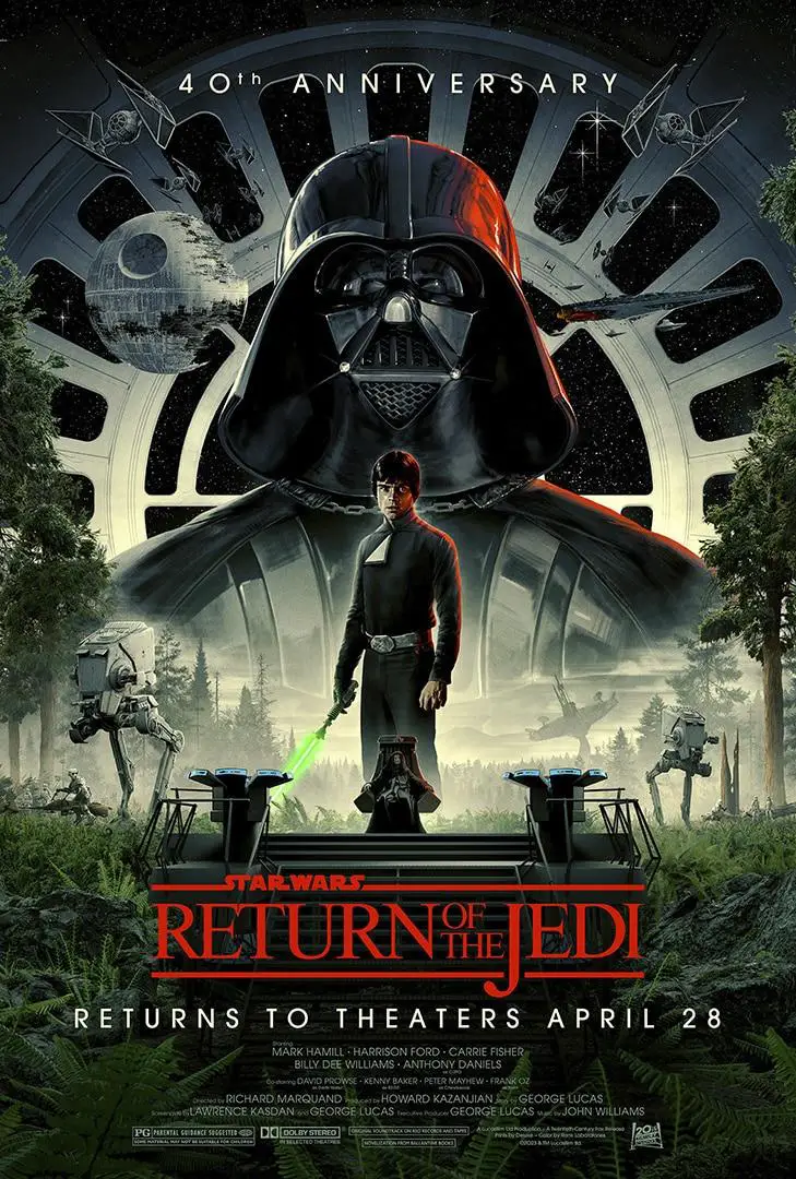 Return of the Jedi 40th Anniversary Poster - Courtesy of 20th Century Studios
