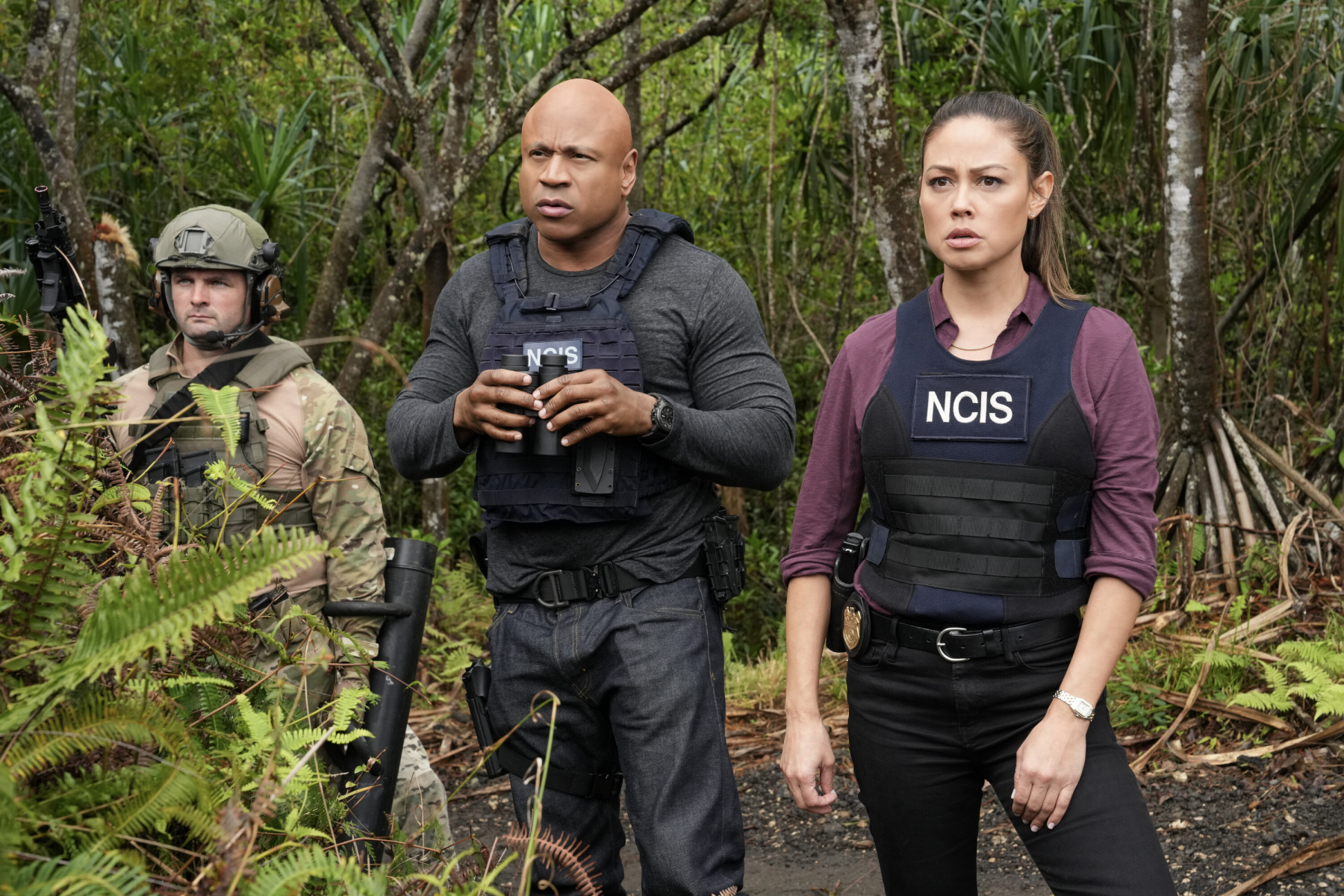 Jane Tennat and Sam Hannah on Season 3, Episode 2 of NCIS Hawai'i