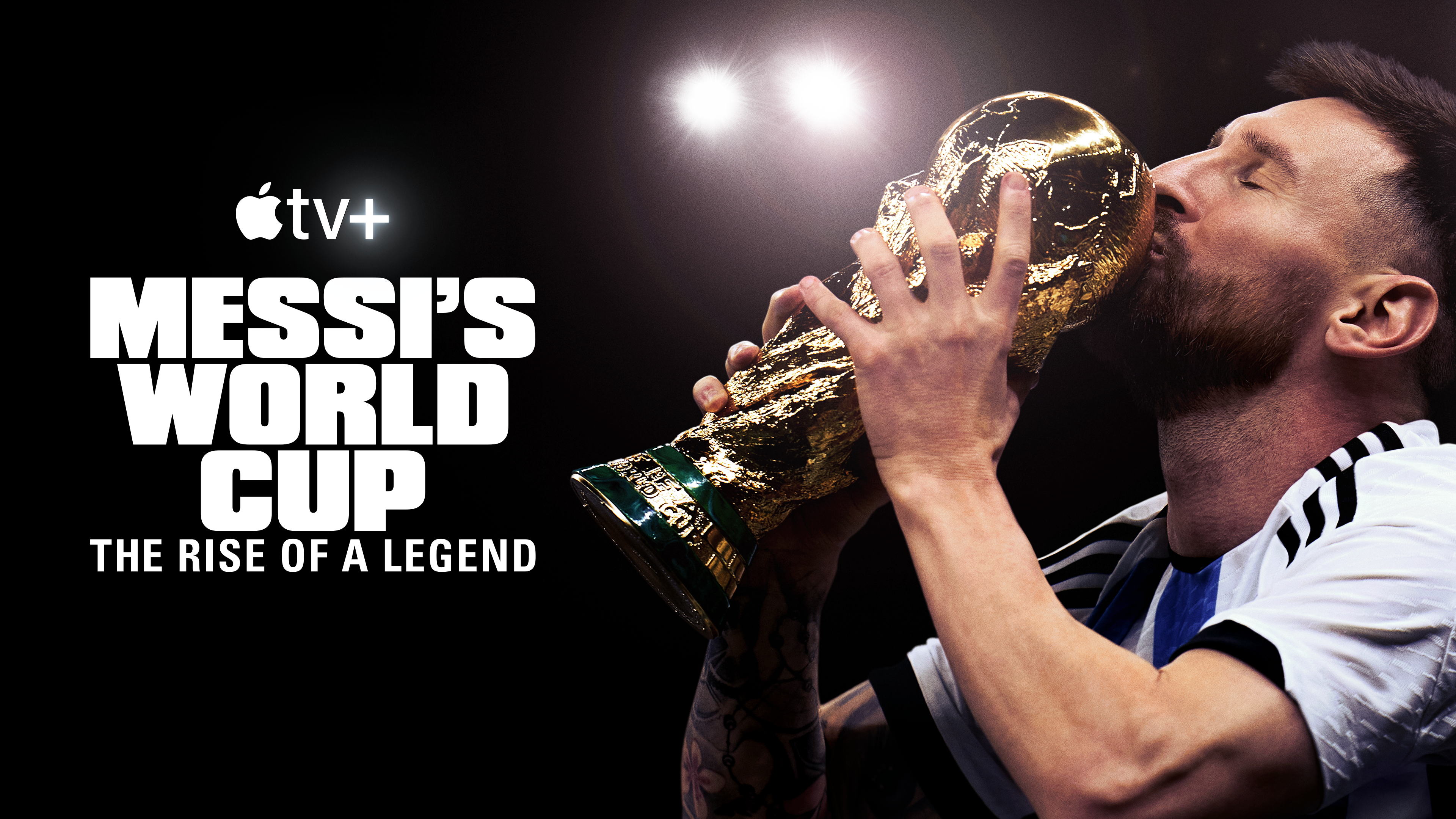 Key Art for Apple TV+'s Messi's World Cup: The Rise of a Legend