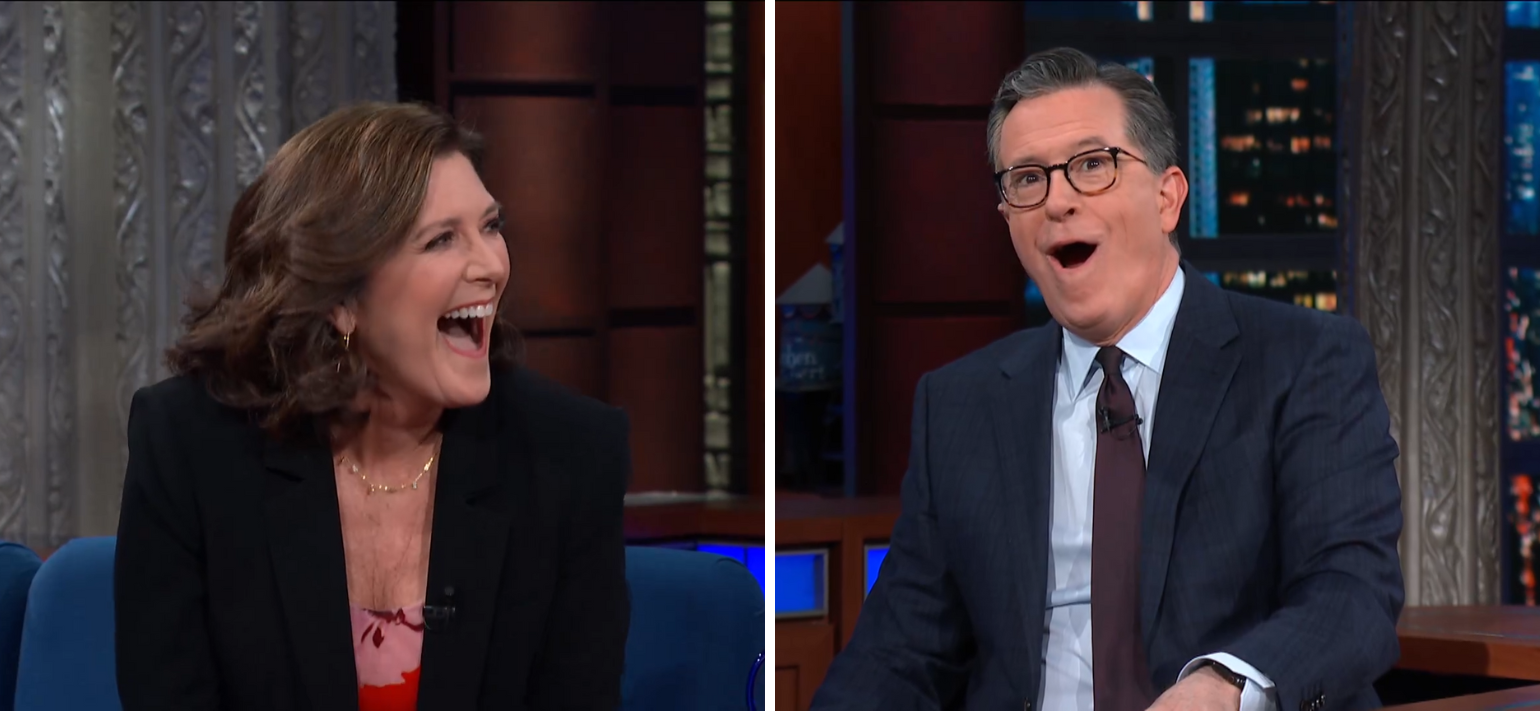 Stephen Colbert and Evie McGee Colbert Does This Taste Funny Late Show Announcement