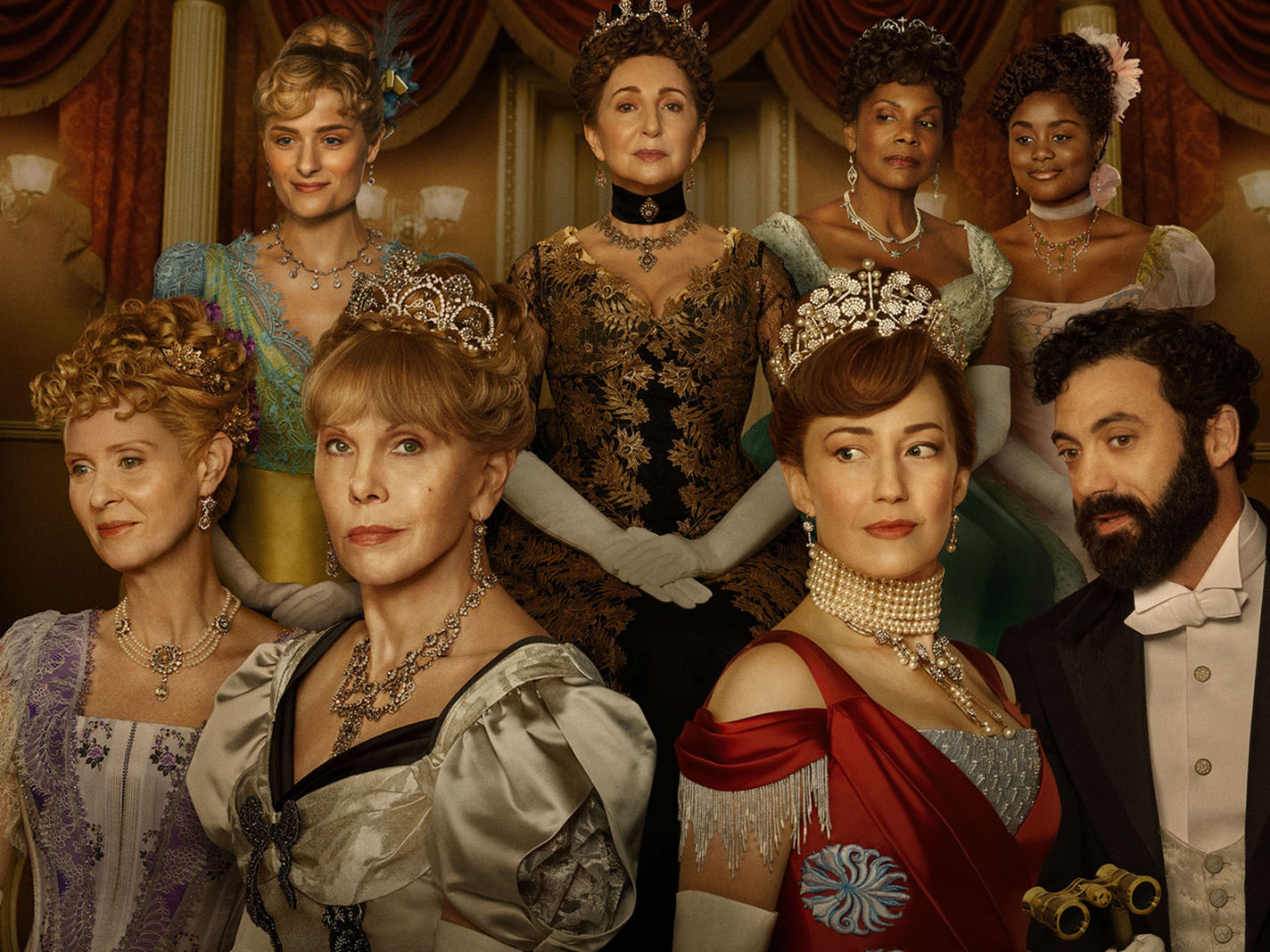 The Gilded Age Season 2 featuring the primary cast.