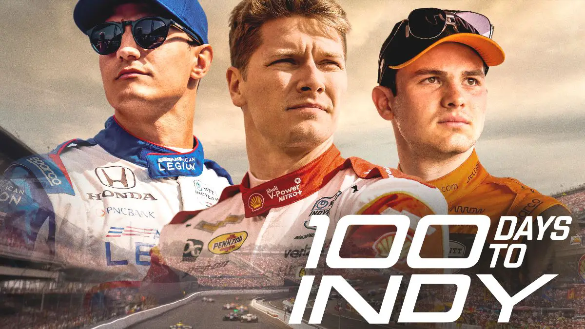 Alex Palou, Josef Newgarden and Pato O'Ward in 100 Days to Indy.