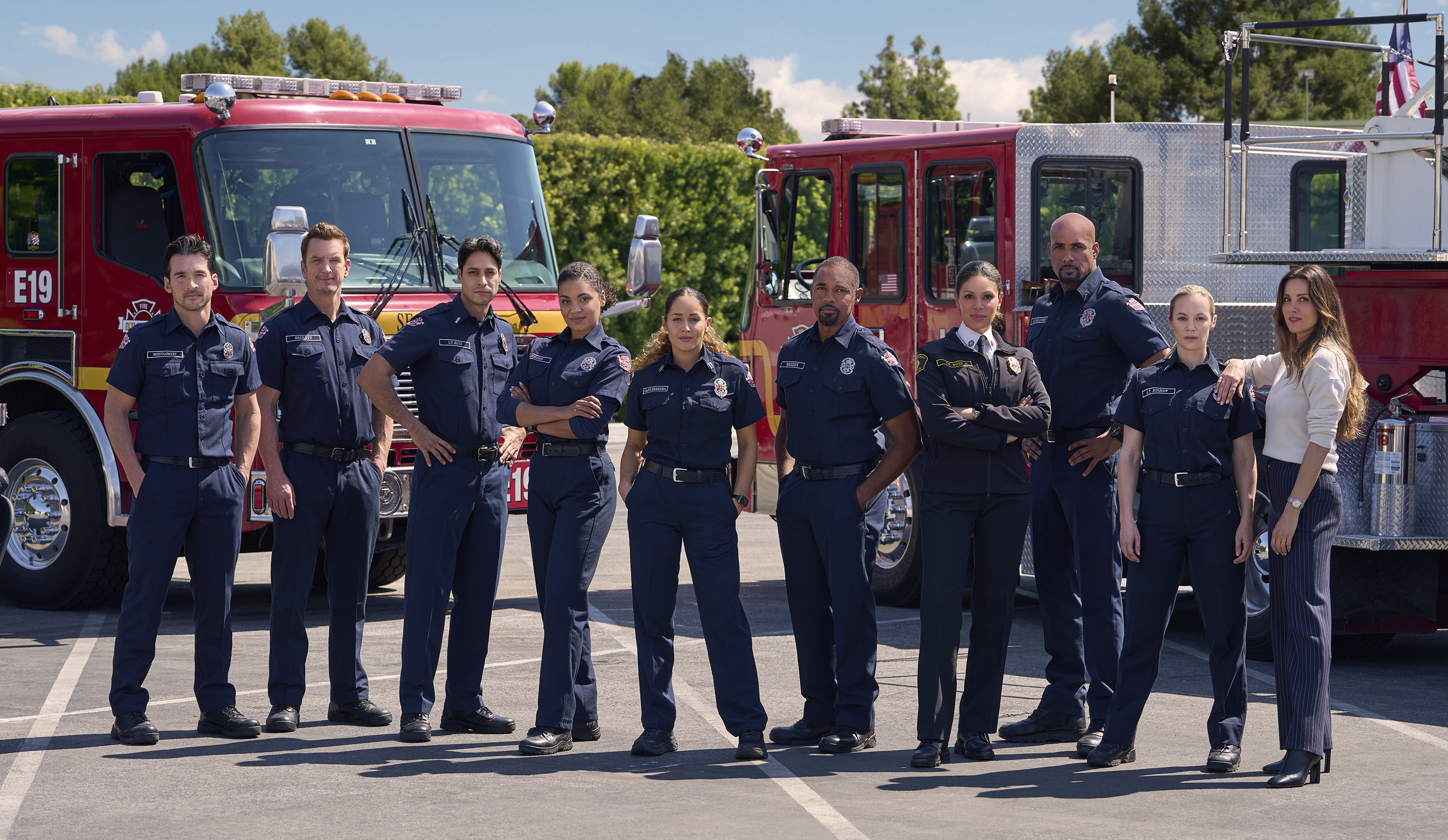 The cast of Station 19 Season 7