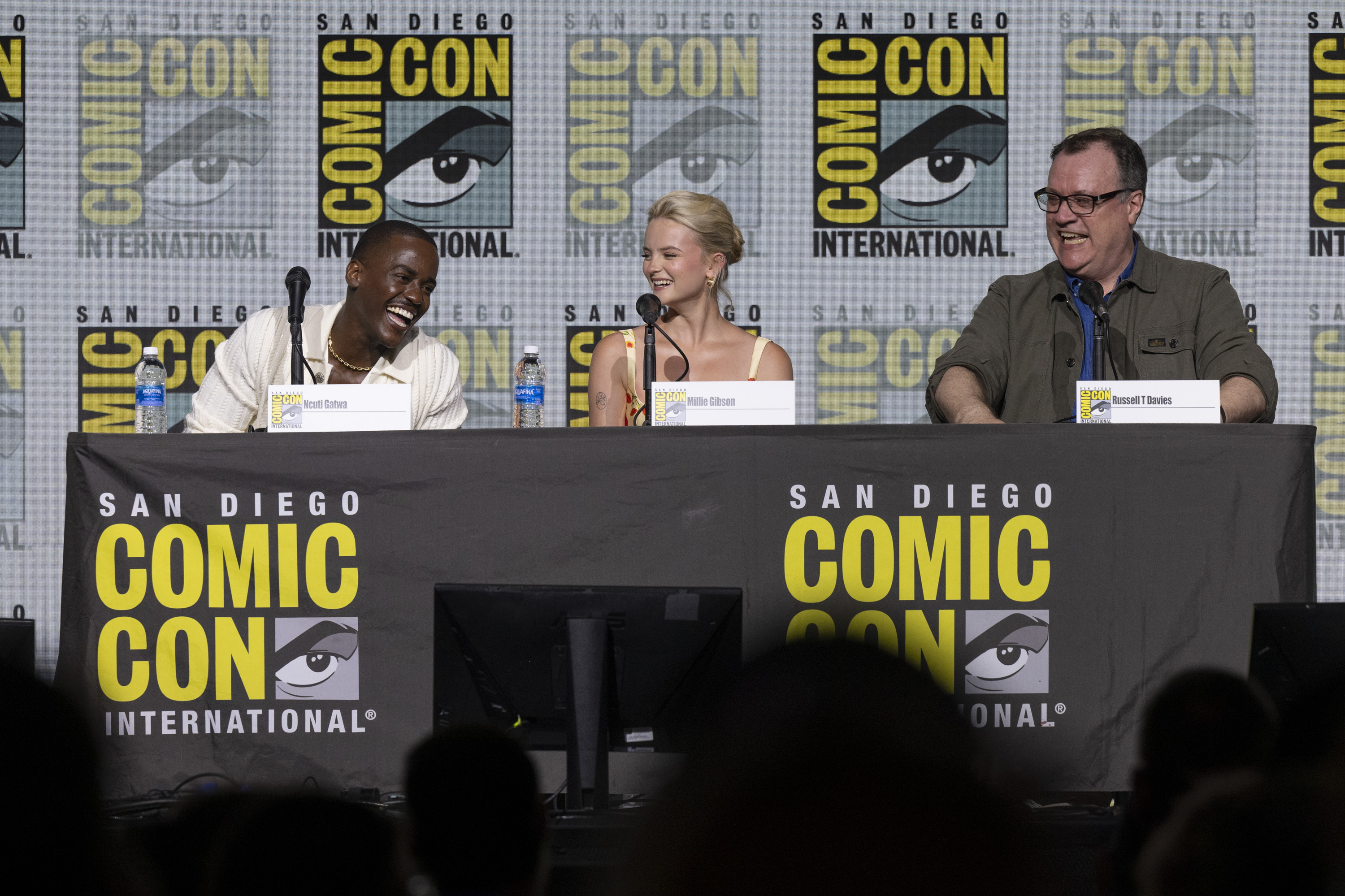 NCUTI GATWA, MILLIE GIBSON , RUSSELL T DAVIES (SHOWRUNNER, EXECUTIVE PRODUCER, WRITER)