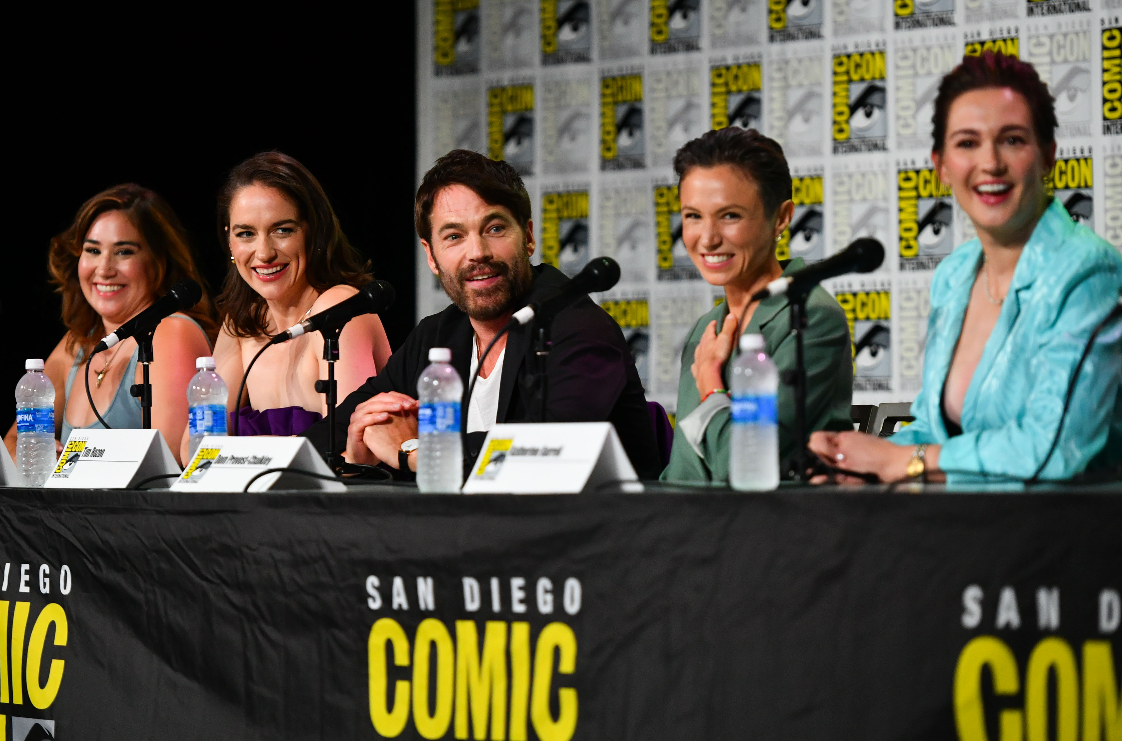 The cast of Wynonna Earp: Vengeance at SDCC 2024