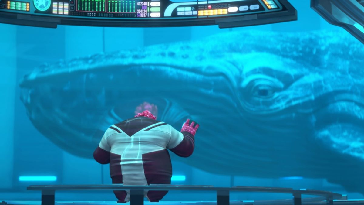 Rylee Alazraqui as Rok-Tahk and Bonnie Gordon as Gillian in Star Trek: Prodigy 2x05 "Observer's Paradox."