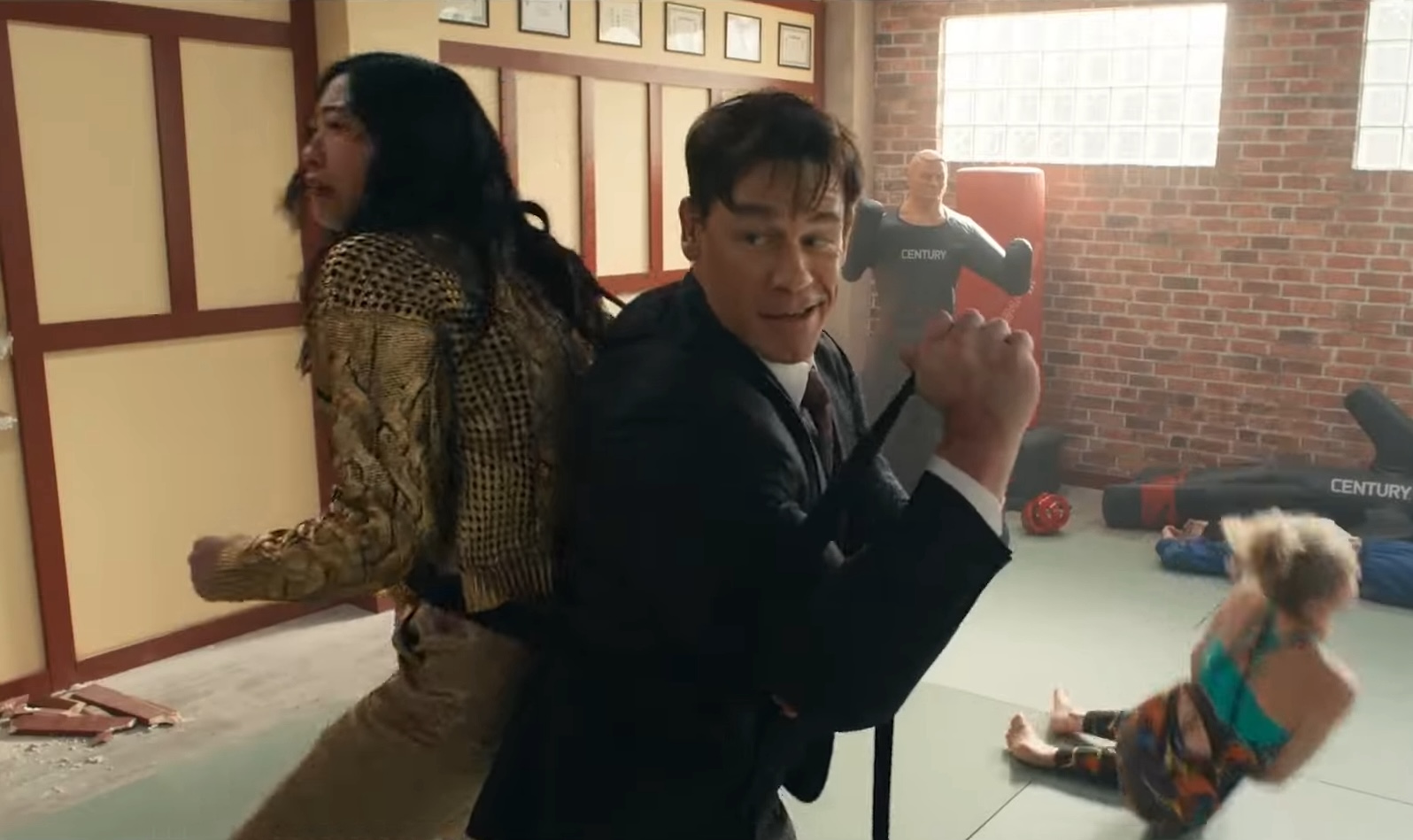 John Cena and Awkwafina in Jackpot