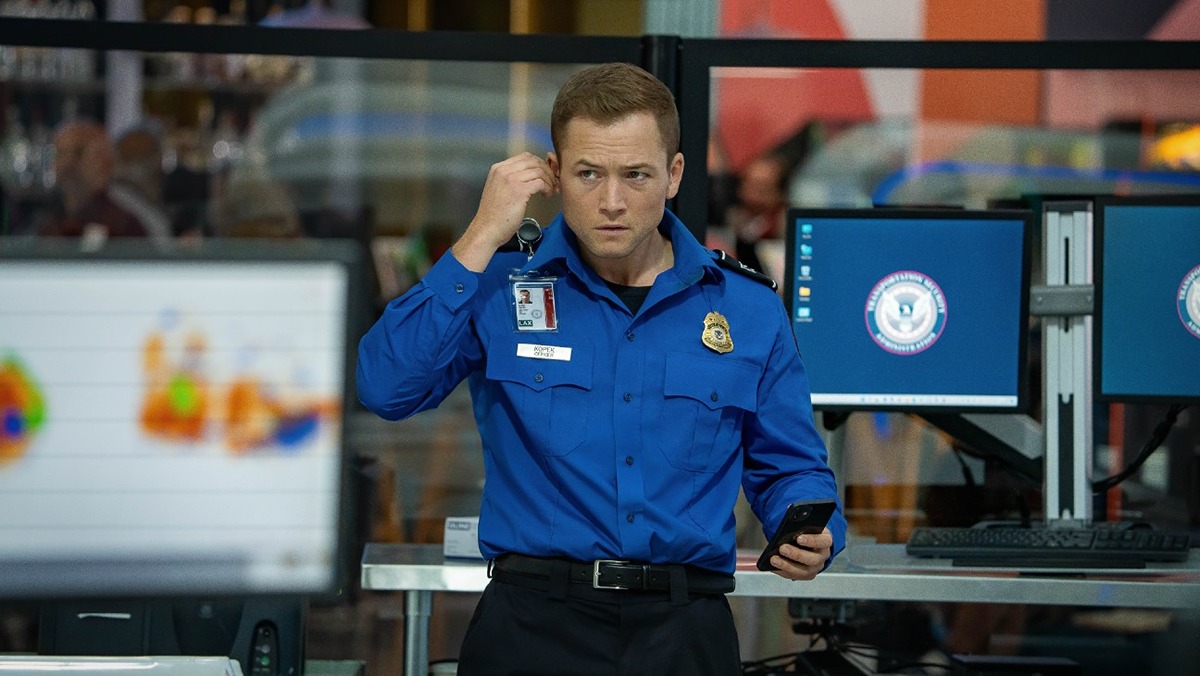 Taron Egerton as Ethan Kopek in Netflix's 'Carry-On'