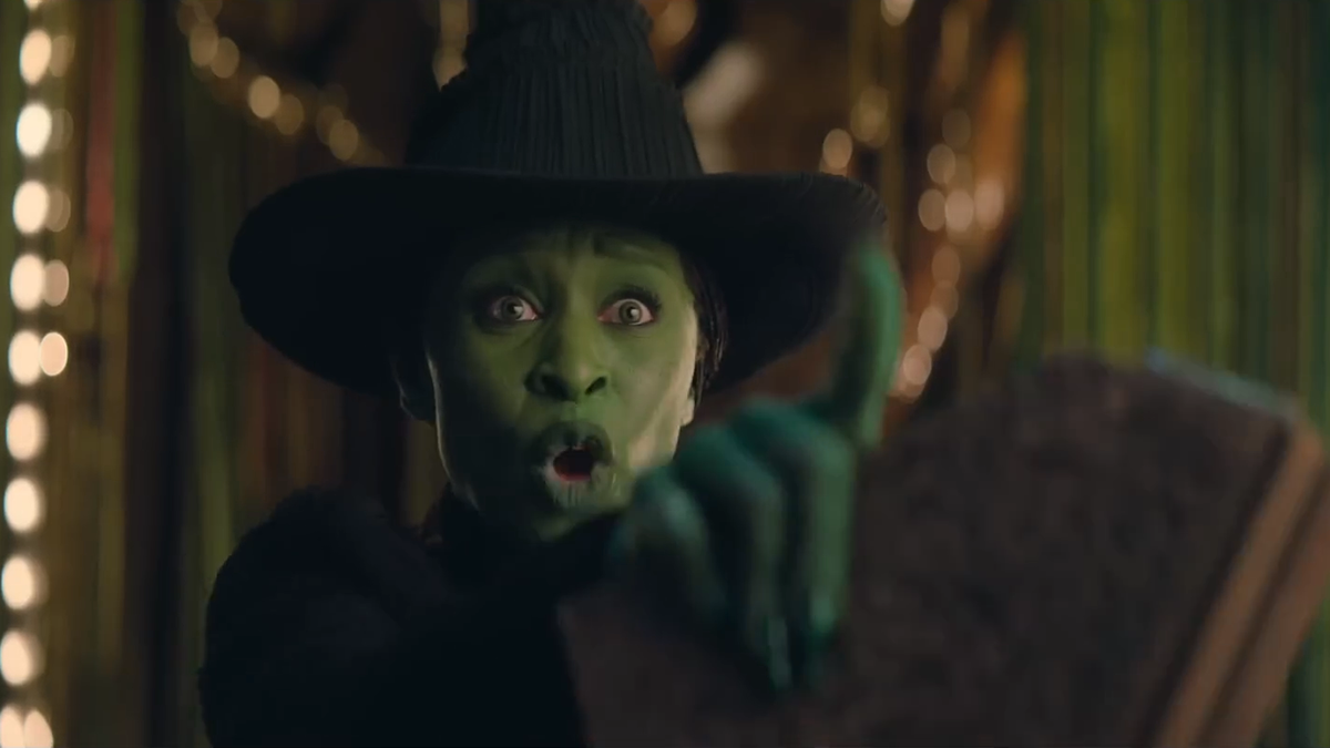 Cynthia Erivo as Elphaba in 'Wicked' movie feature