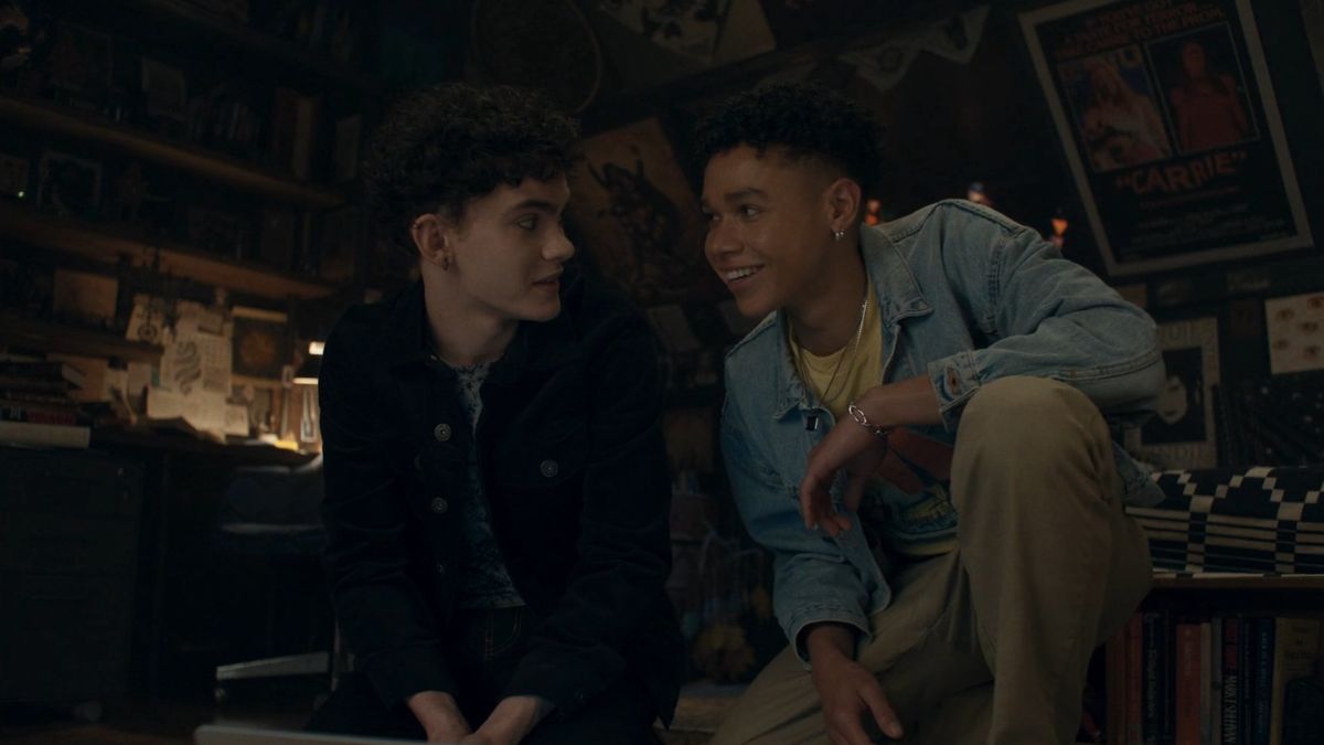 Joe Locke and Miles Gutierrez-Riley from Agatha All Along episode 6