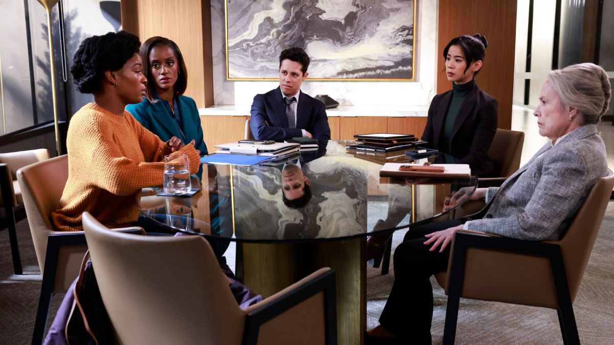 Matlock Season 1, Episode 8, "No, No Monsters" - Skye P. Marshall as “Olympia Lawrence”, David Del Rio as “Billy Martinez”, Leah Lewis as “Sarah Franklin”, and Kathy Bates as “Madeline Matlock”