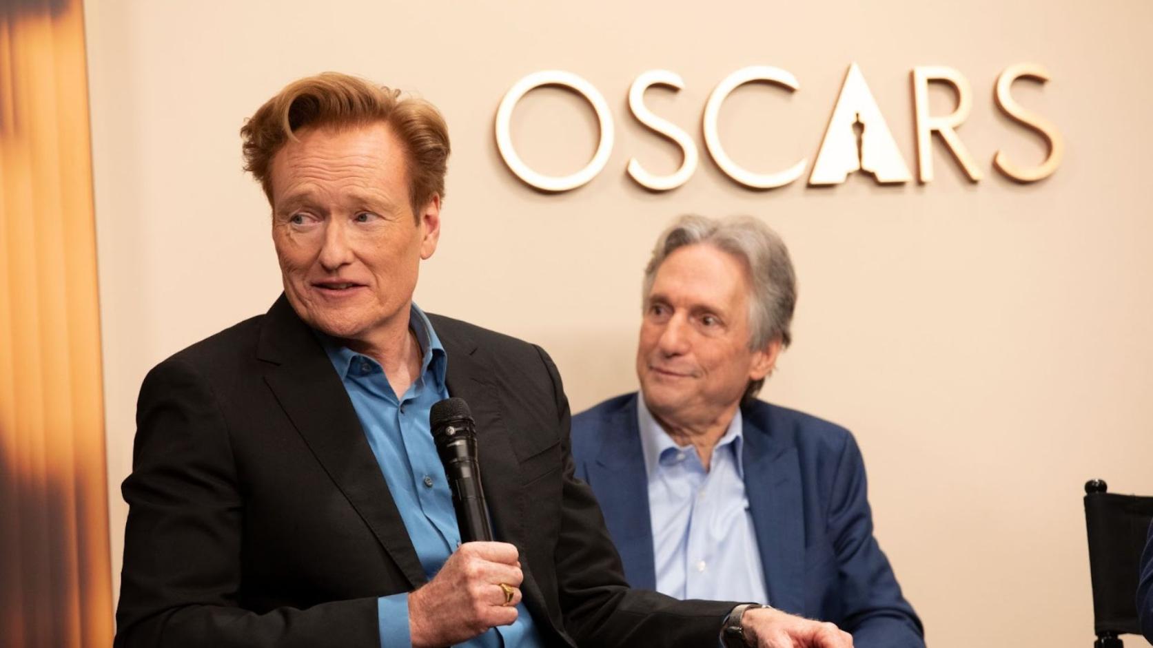 Oscars creative team press conference with Conan O'Brien