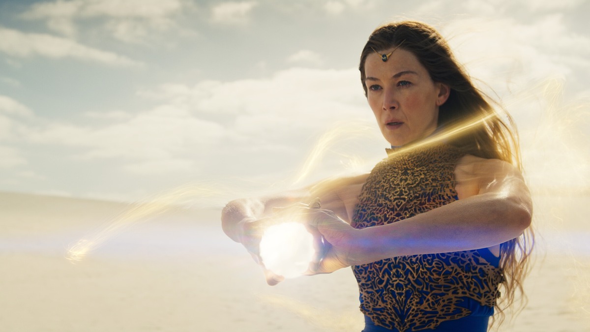 Rosamund Pike as Moiraine in The Wheel of Time season 3. Courtesy of Prime Video.