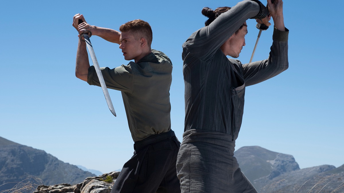 Josha Stradowski as Rand and Daniel Henney as Lan in The Wheel of Tiime season 3. Courtesy of Prime Video.