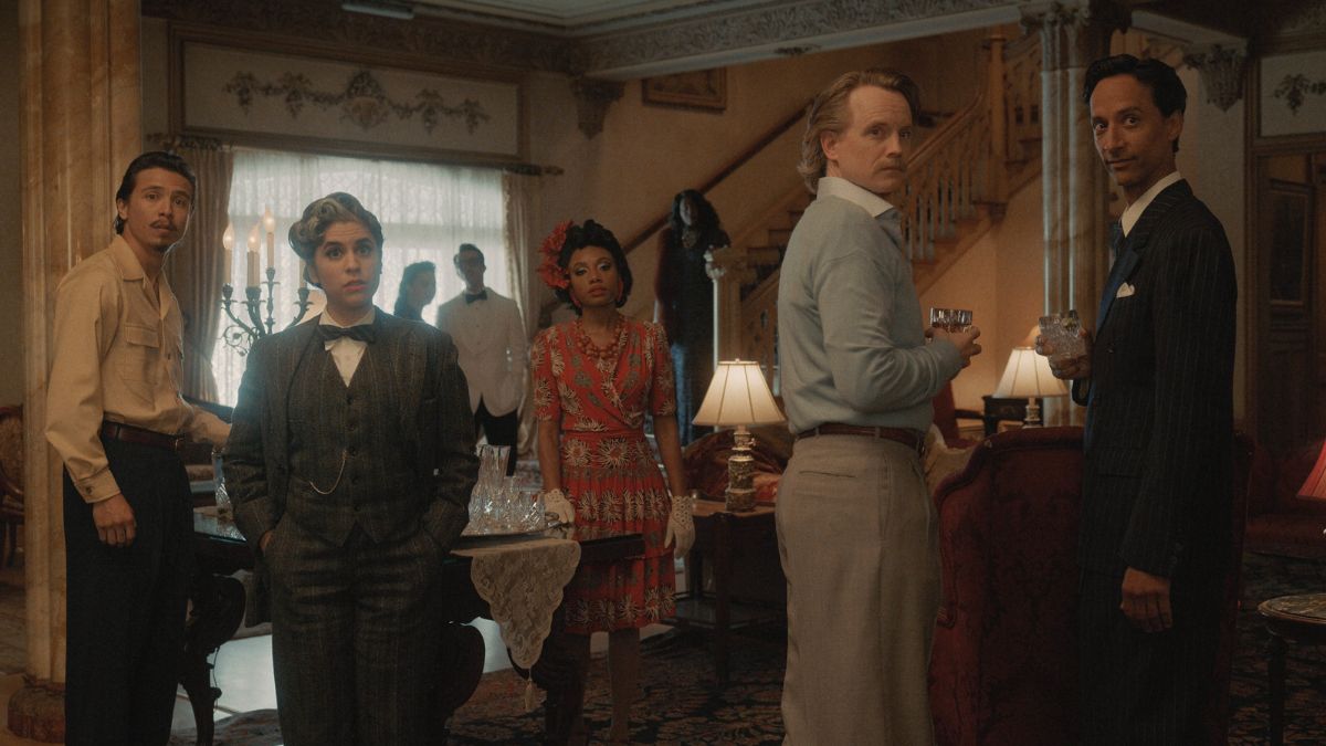 Mythic Quest Season 4, Episode 4, "The Villain's Feast" - Chase Yi, Ashly Burch, Imani Hakim, David Hornsby and Danny Pudi