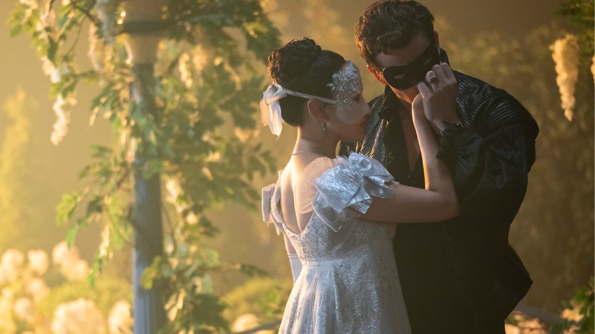 Bridgerton Season 4 - Yerin Ha as Sophie Baek, Luke Thompson as Benedict Bridgerton