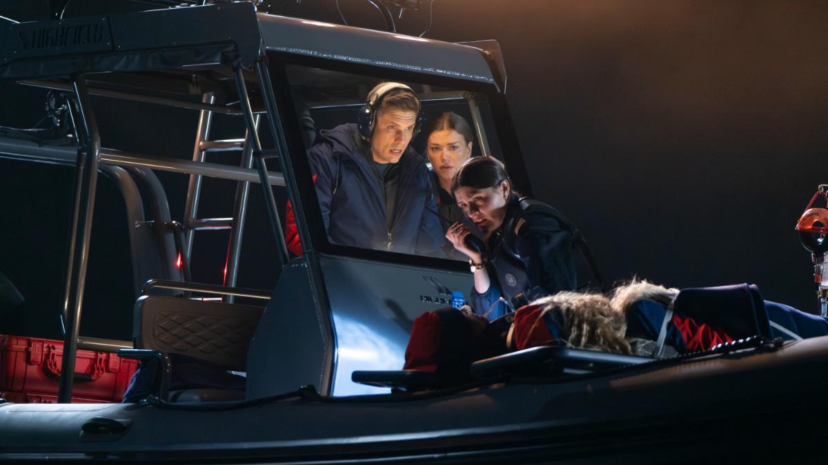 DOCTOR ODYSSEY – “Shark Attack! Part 2: Orca!” – Amid a power outage, Max, Tristan, Avery and Brooke struggle to treat shark-inflicted wounds. As romantic tensions flare between Max and Brooke and new sparks fly between two former flames, the team must perform an emergency operation. Watch episodes next day on Hulu. THURSDAY, MARCH 13 (9:00-10:00 p.m. EDT) on ABC. (Disney/Tina Thorpe) LIAM JOHNSON, ADRIANNE PALICKI, PHILLIPA SOO