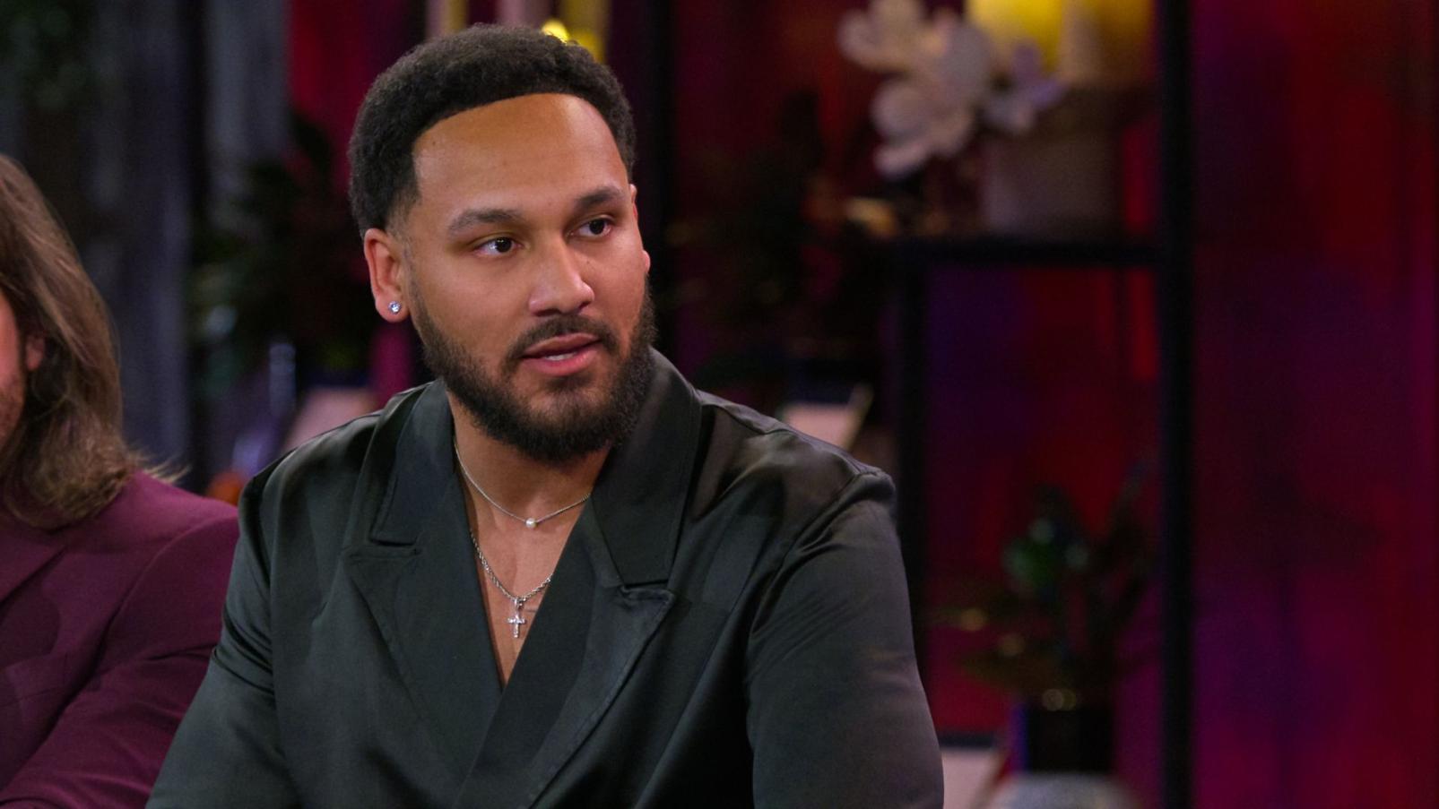 Love is Blind. Devin Buckley in episode 814 of Love is Blind. Cr. Courtesy of Netflix © 2025