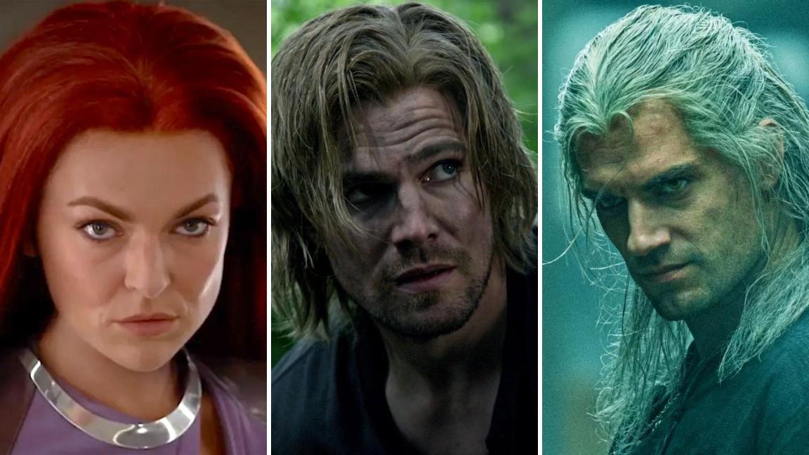 Medusa from Inhumans, Oliver Queen in Arrow, and Geralt in The Witcher
