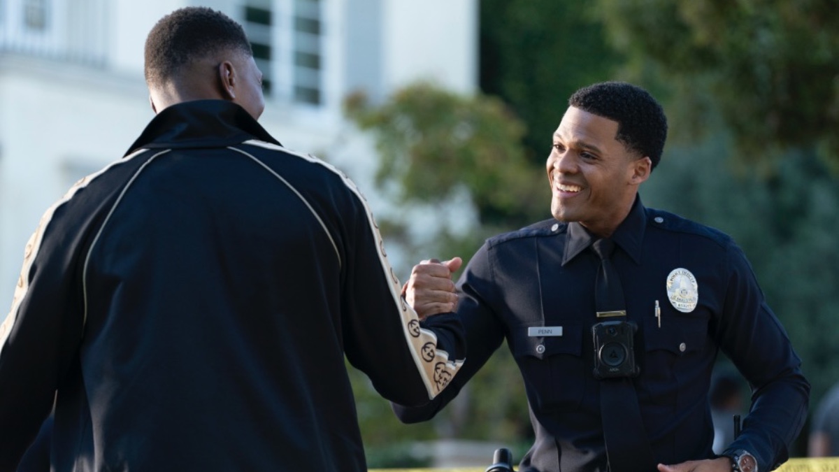 Deric Augustine as Miles in The Rookie Season 7 Episode 13 ‘Three Billboards’