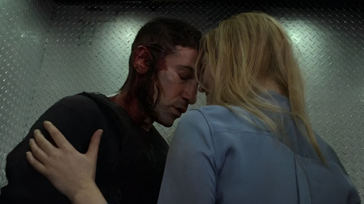 Karen Page and Frank Castle in Daredevil: Born Again