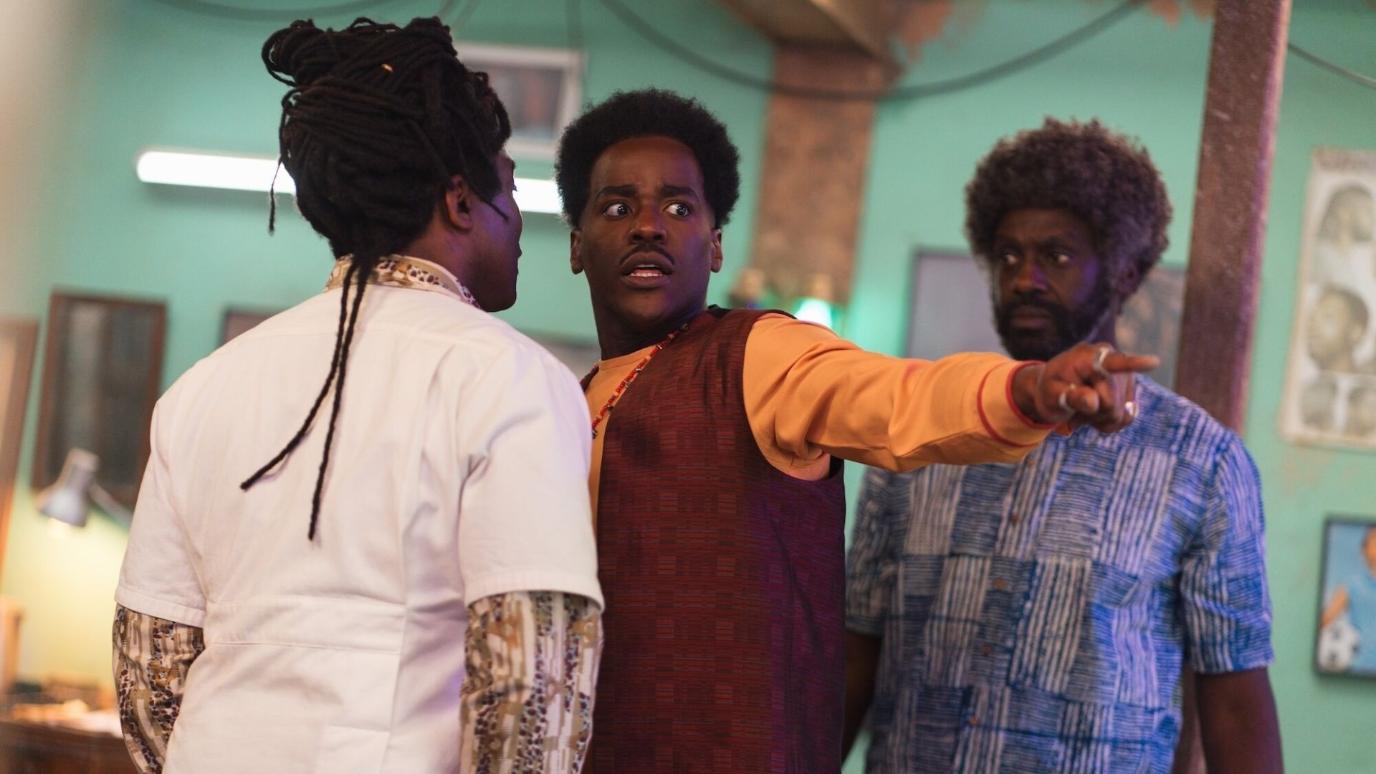 Ncuti Gatwa in Doctor Who Season 2 Episode 5 "The Story and the Engine"