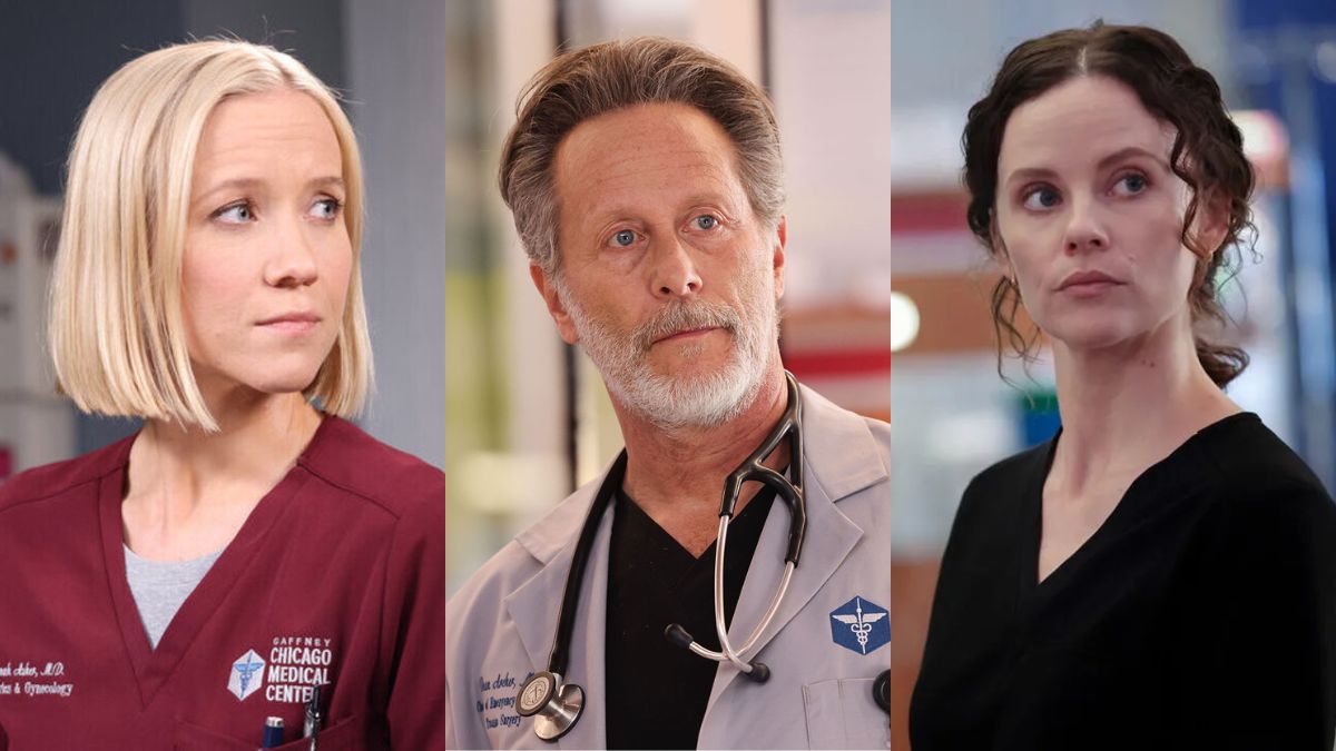 Dr. Hannah Asher, Dr. Dean Archer, and Dr. Caitlin Lenox on Chicago med