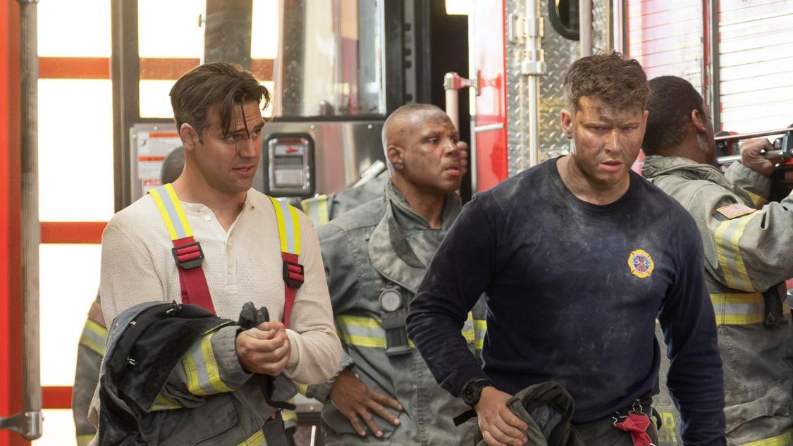 9-1-1 – “Seismic Shifts” – The 118, still reeling from their recent loss, is dispatched to a mass casualty event after a high-rise apartment building collapses. Then, Athena and Chimney have to work together to save a familiar face.THURSDAY, MAY 15 (8:00-9:00 p.m. EDT) on ABC. (Disney/Ray Mickshaw) RYAN GUZMAN, OLIVER STARK