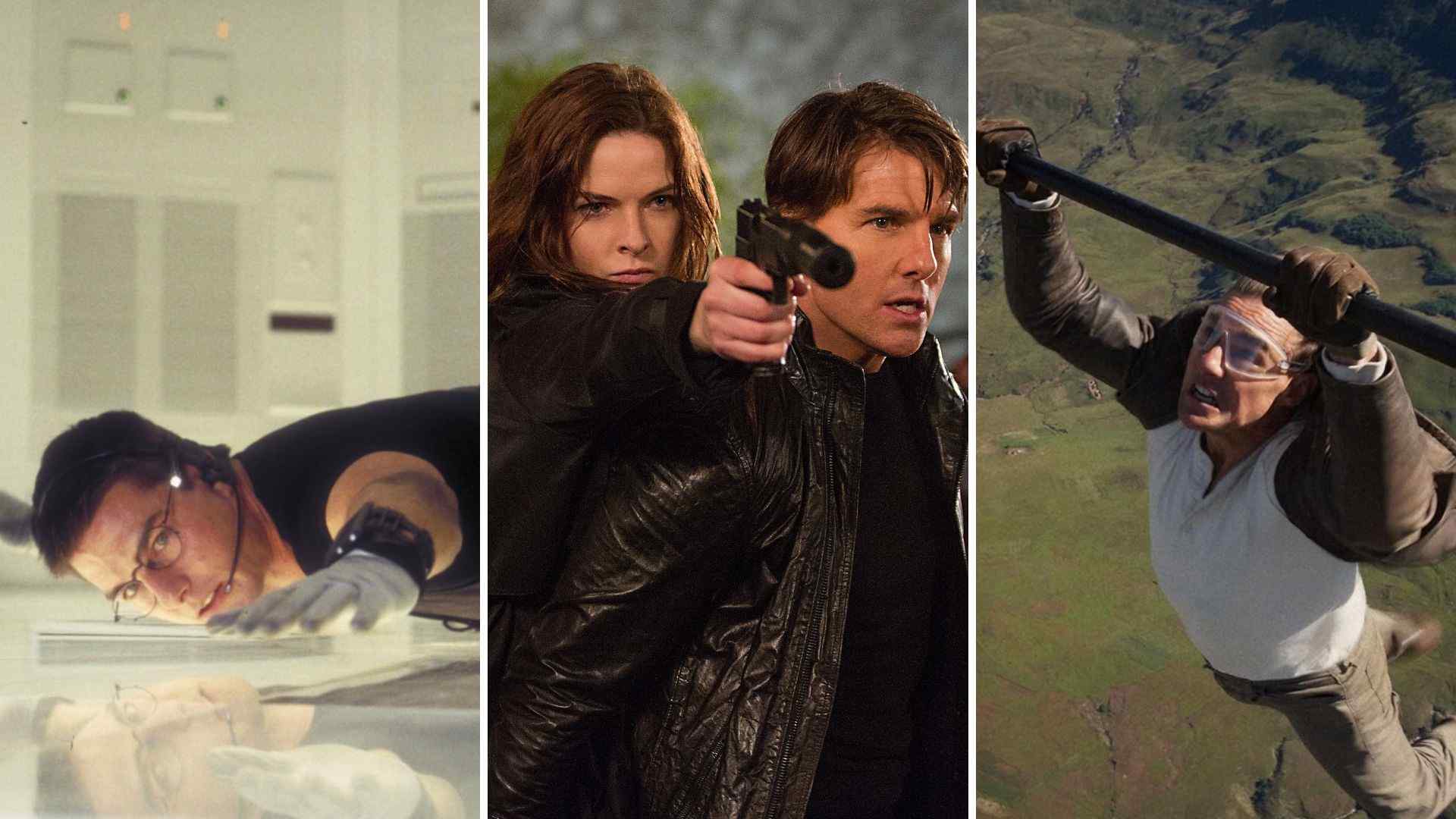 Tom Cruise as Ethan in the Mission: Impossible 1, 5, and 8. Courtesy of Paramount Pictures.