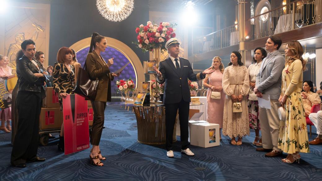 DOCTOR ODYSSEY – “Double-Booked” – Mayhem ensues on The Odyssey when high-profile book tours for trad wives and sex-positive groups are double-booked. As tensions rise, Max, Avery and Tristan provide medical attention to both VIP authors. THURSDAY, MAY 1 (9:00-10:00 p.m. EDT) on ABC. (Disney/Tina Thorpe) BRIANA VENSKUS-VAZQUEZ, WHITNEY CUMMINGS, DON JOHNSON, BAILEY STENDER, CHELSEA T. ZHANG, JAZZMA CROFTON, CAMERON DEANE STEWART, KELLI BERGLUND