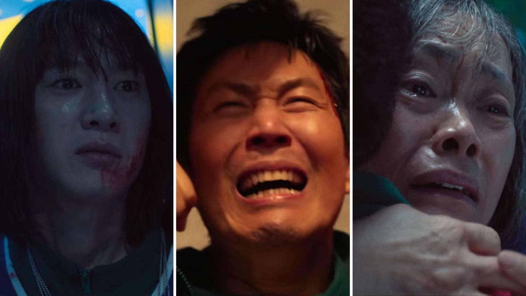Squid Game Season 3 cover of players crying