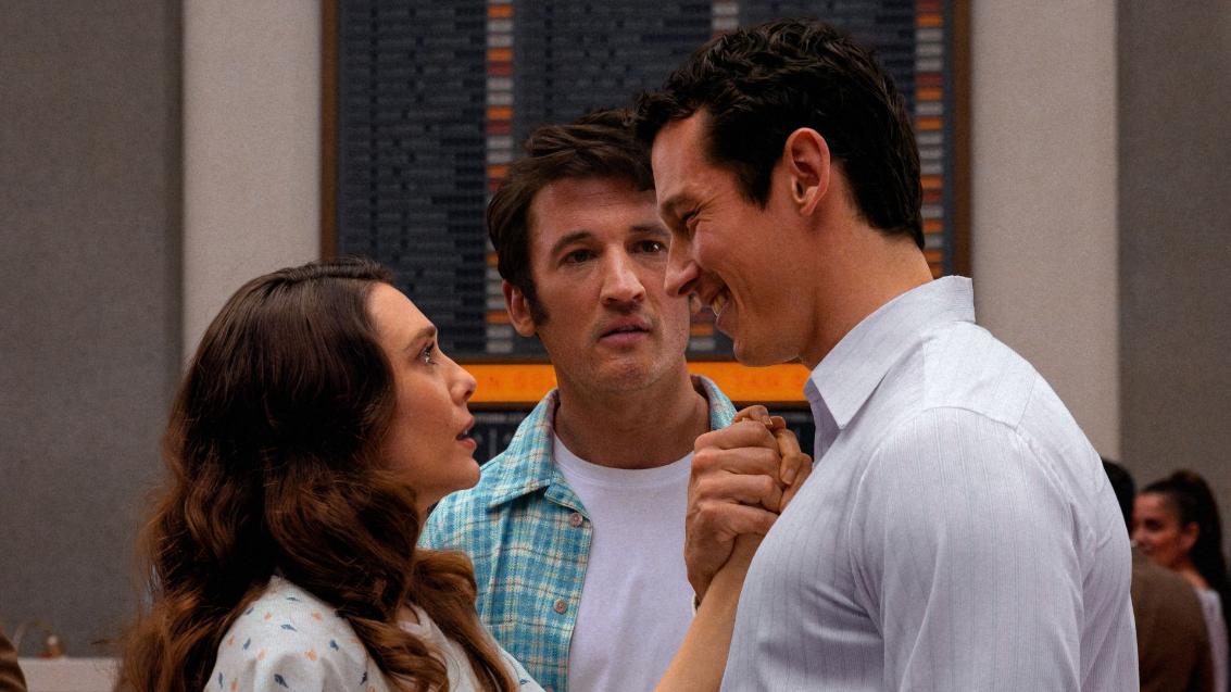 Elizabeth Olsen, Miles Teller, and Callum Turner