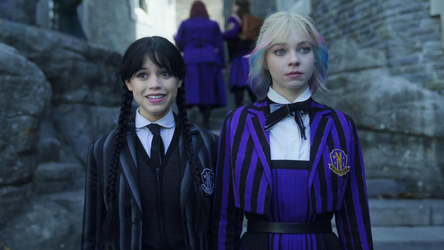 Wednesday and Enid in Wednesday 2x06