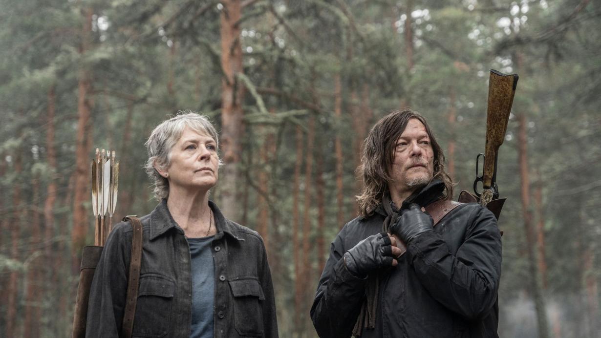 Melissa McBride's Carol and Norman Reedus' Daryl in Daryl Dixon Season 3, Episode 4.