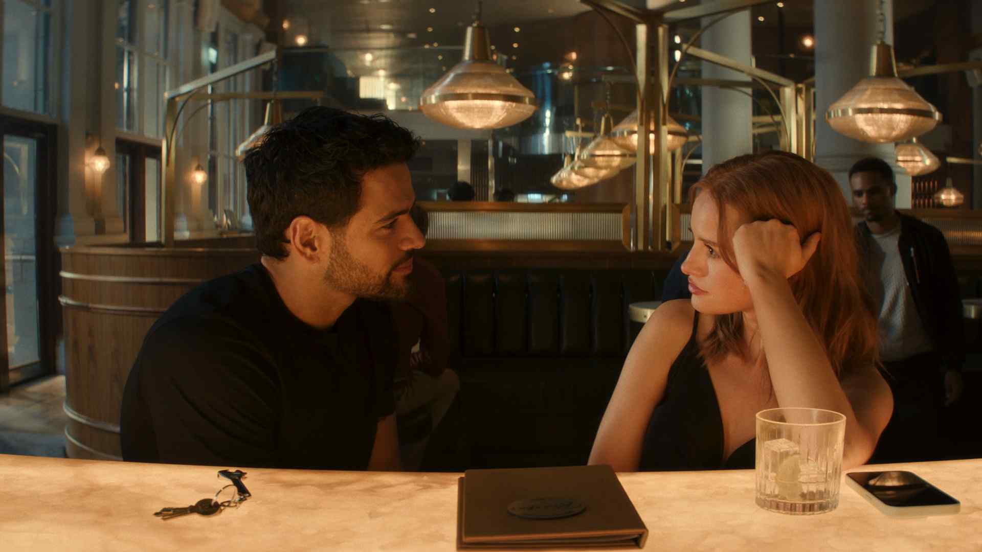 Jacob Scipio as Beau and Madelaine Petsch as Charlie in Maintenance Required. Courtesy of Prime Video.