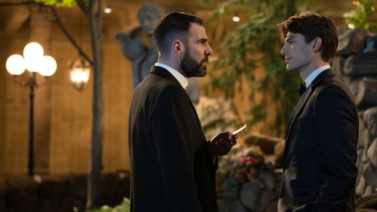 BRILLIANT MINDS -- "The Resident" Episode 210 -- Pictured: (l-r) Zachary Quinto as Dr. Oliver Wolf, Brian Altemus as Dr. Charlie Porter -- (Photo by: Pief Weyman/NBC)