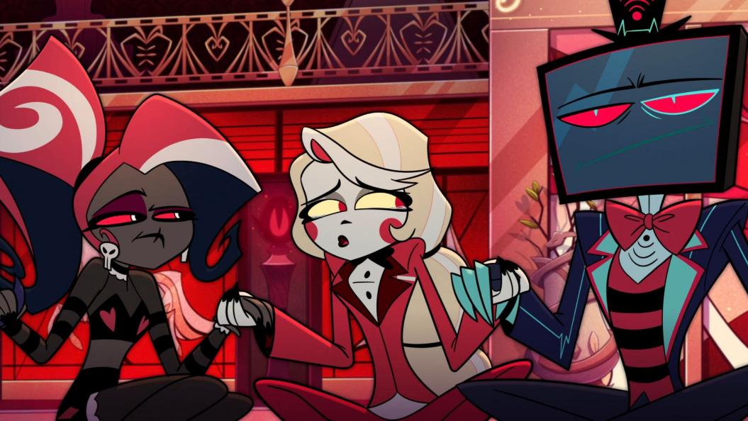 Velvette Charlie and Vox in Hazbin Hotel Season 2 Epiosde 3 (1)