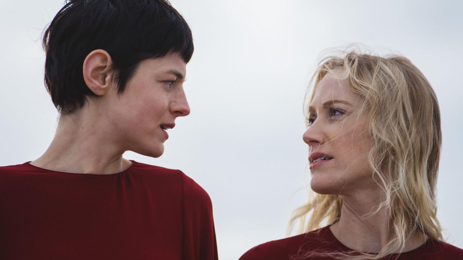 Emma Corrin and Maika Monroe in 100 Nights of Hero