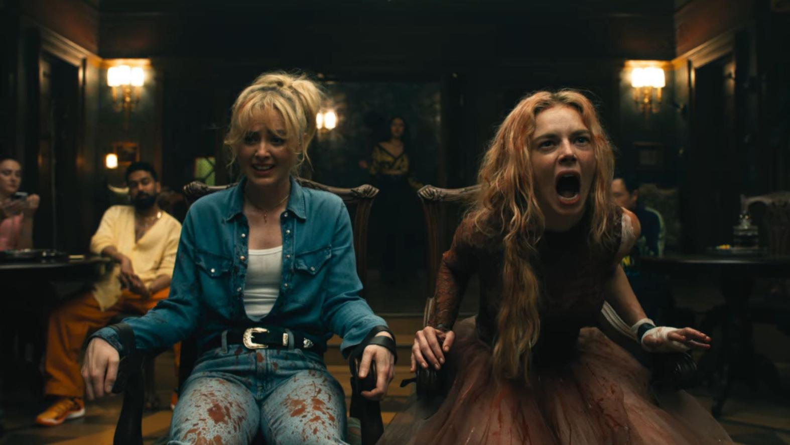 Kathryn Newton and Samara Weaving in Ready or Not 2 Here I Come