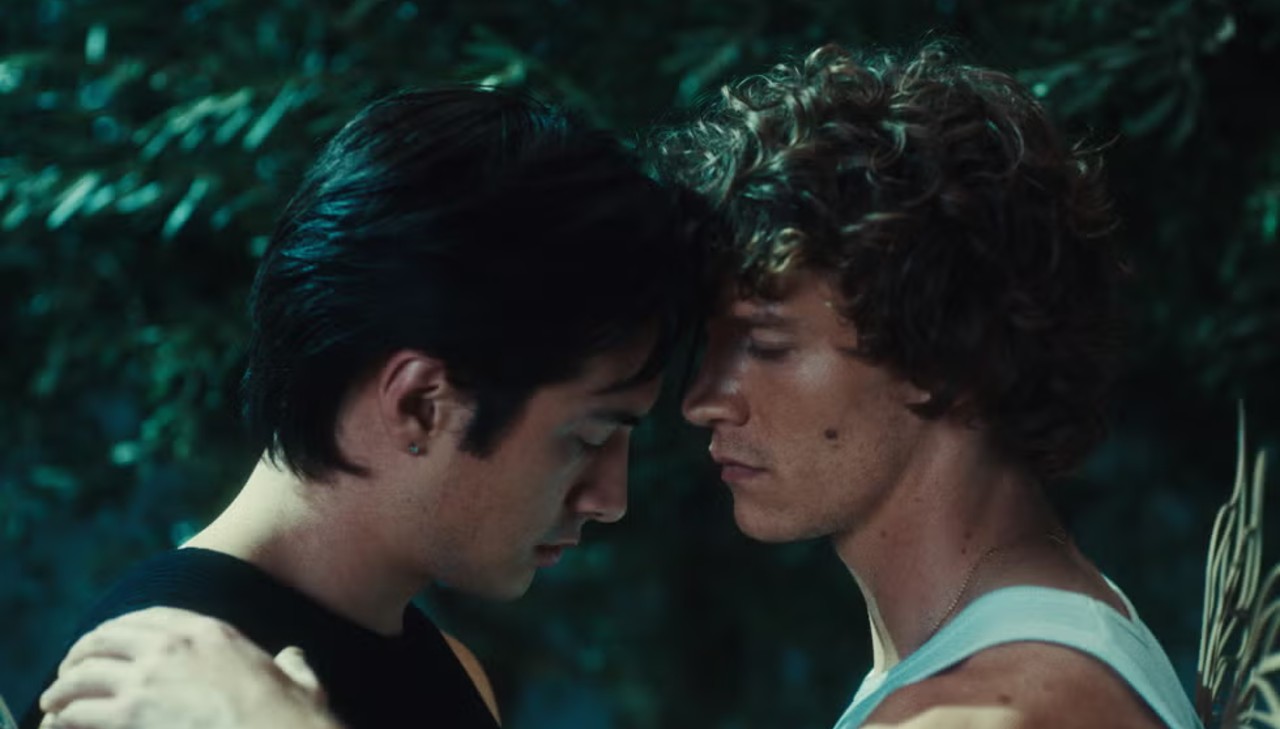 Hudson Williams and Connor Storrie in Quinn's Ember & Ice