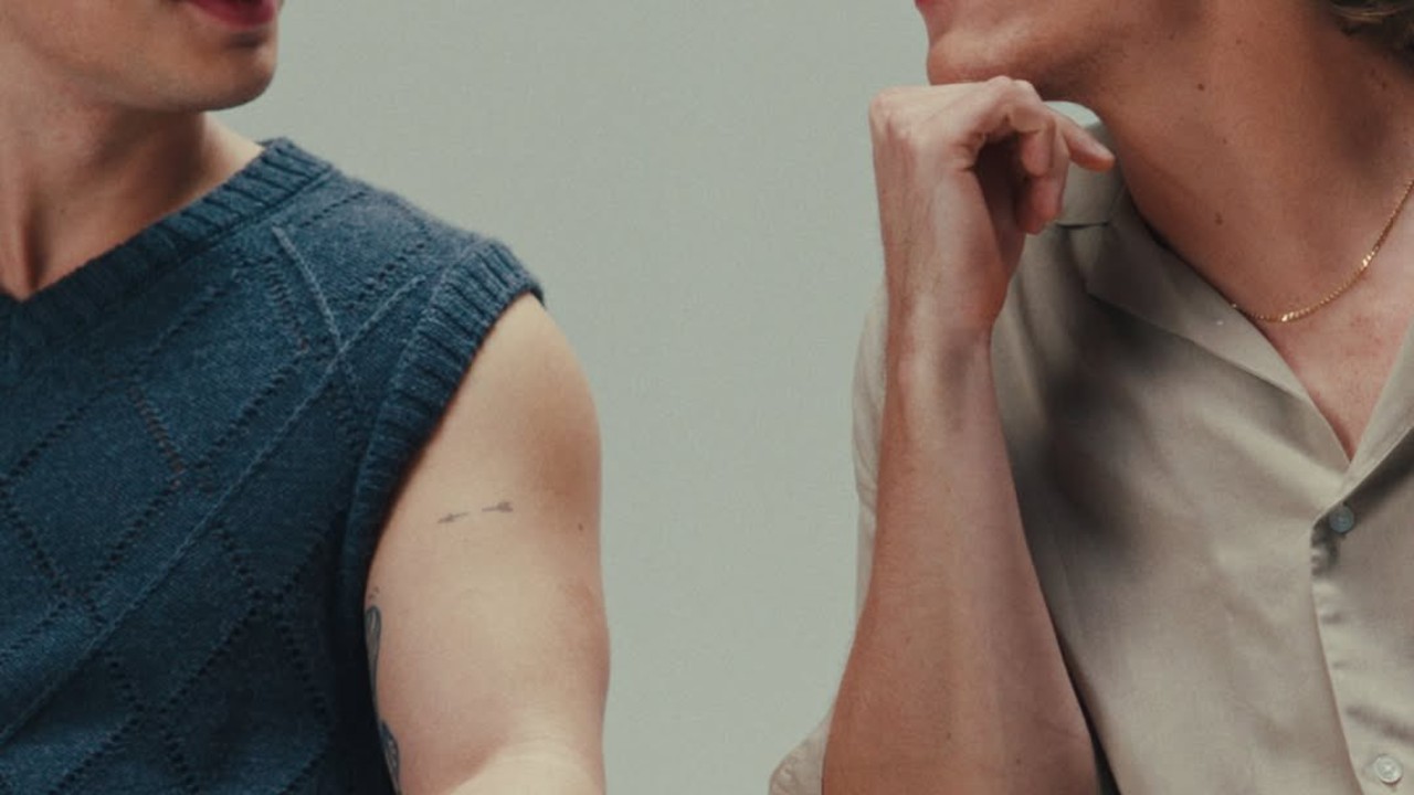 Hudson Williams and Connor Storrie